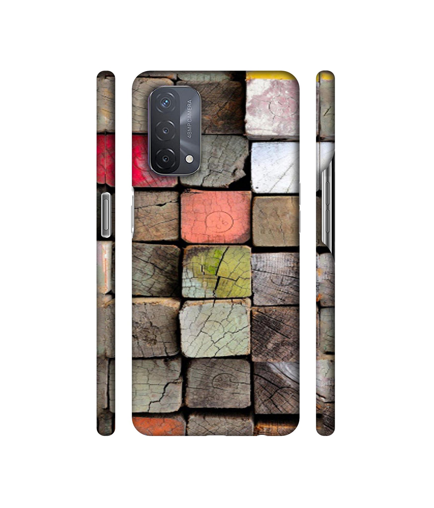 Wood Lumber Paint Designer Hard Back Cover for Oppo A93 5G