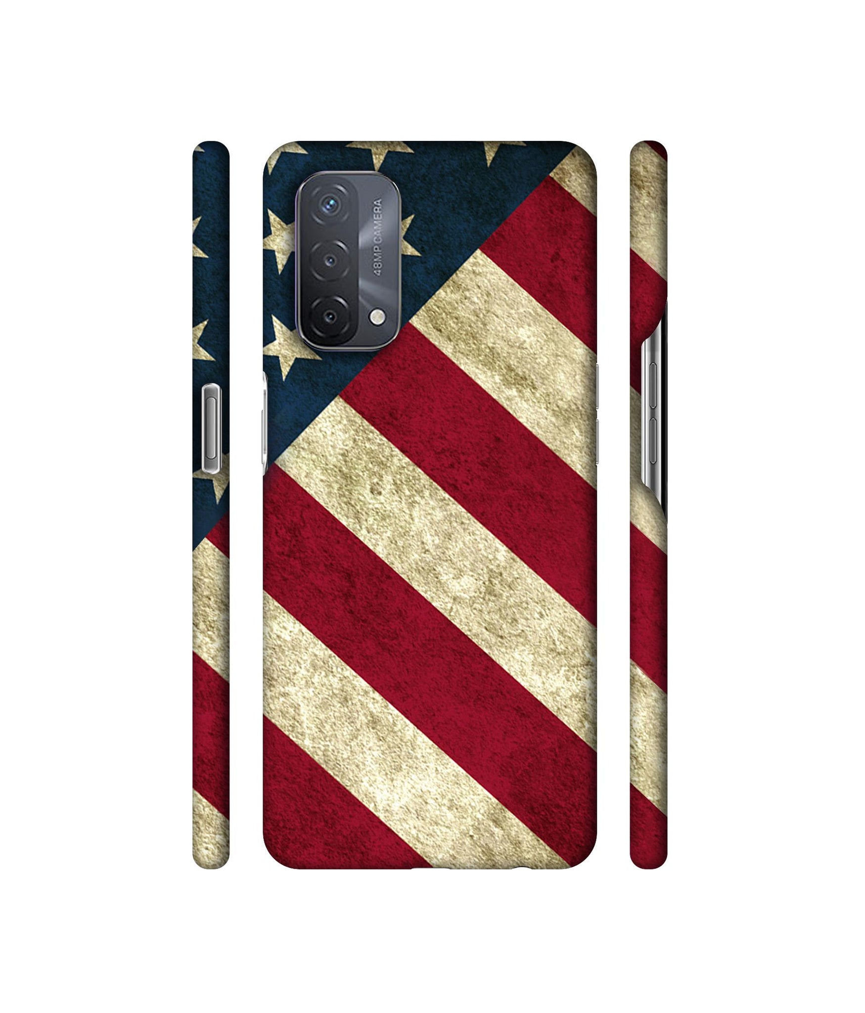 USA Flag Designer Hard Back Cover for Oppo A93 5G