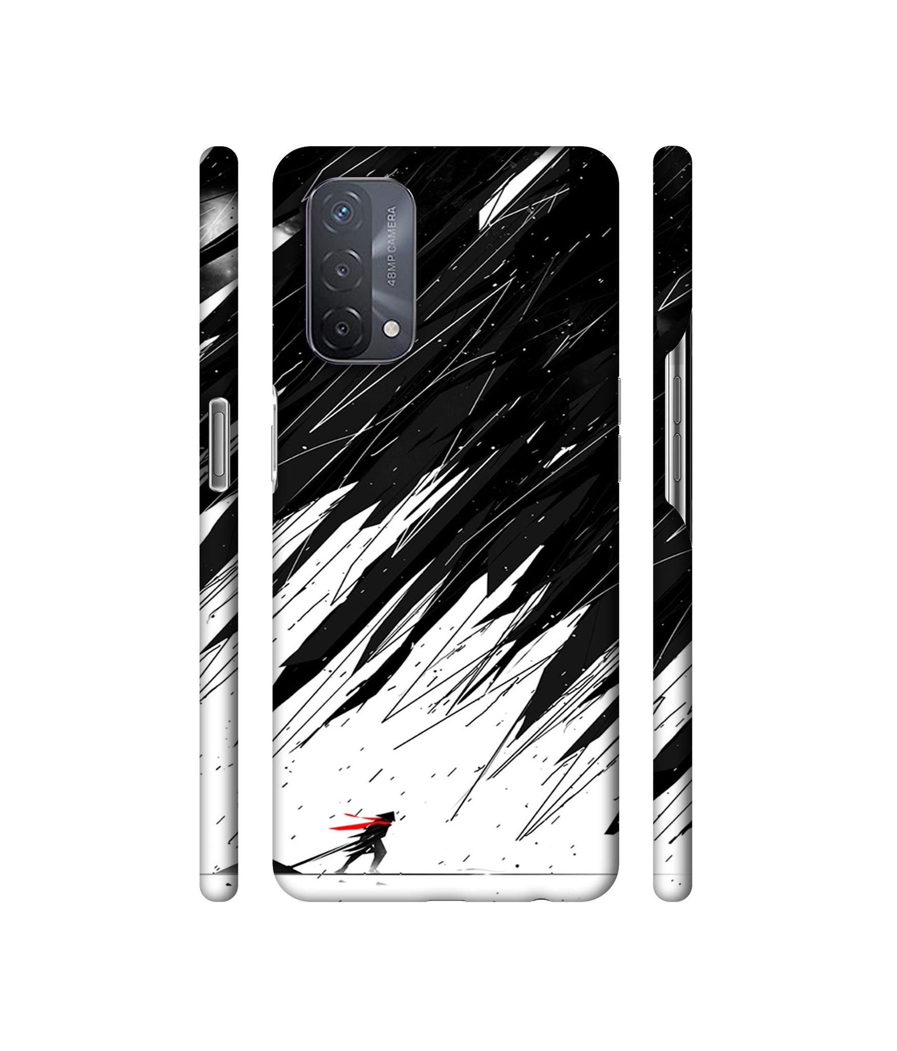 Geometric Strom Designer Hard Back Cover for Oppo A93 5G