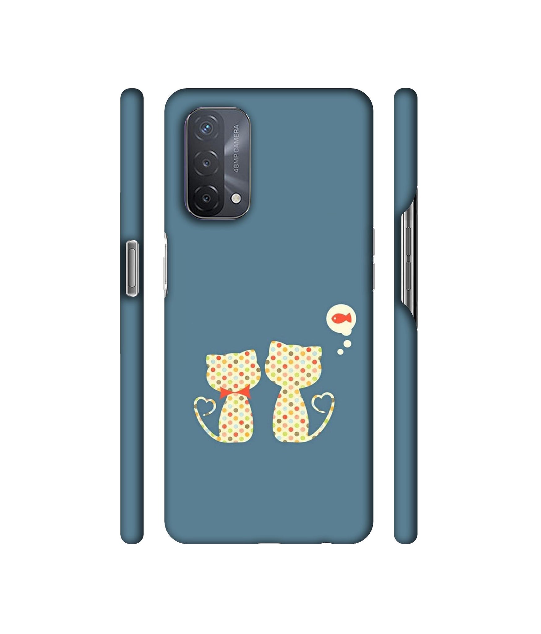 Fish On Mind Print Designer Hard Back Cover for Oppo A93 5G
