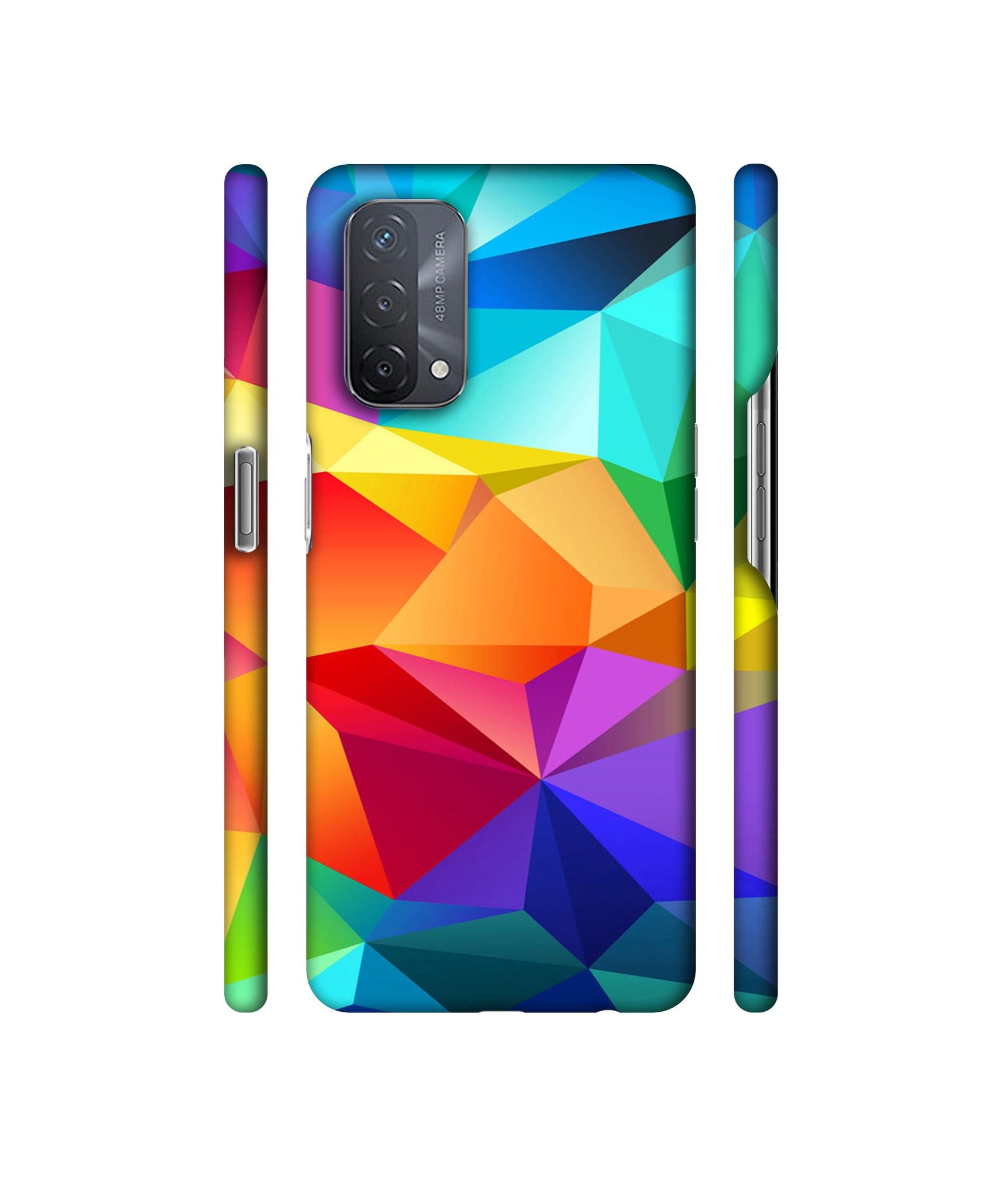 Colorful Pattern Designer Hard Back Cover for Oppo A93 5G