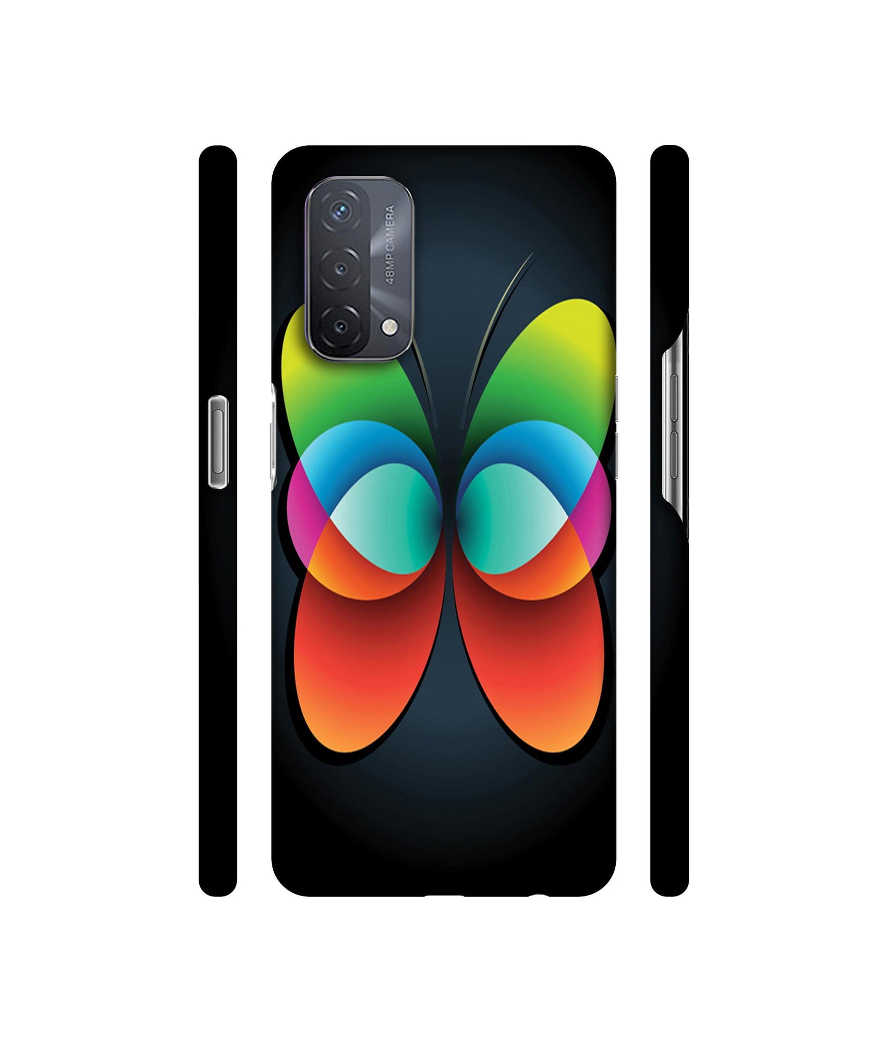 Colourfull Butterfly Designer Hard Back Cover for Oppo A93 5G