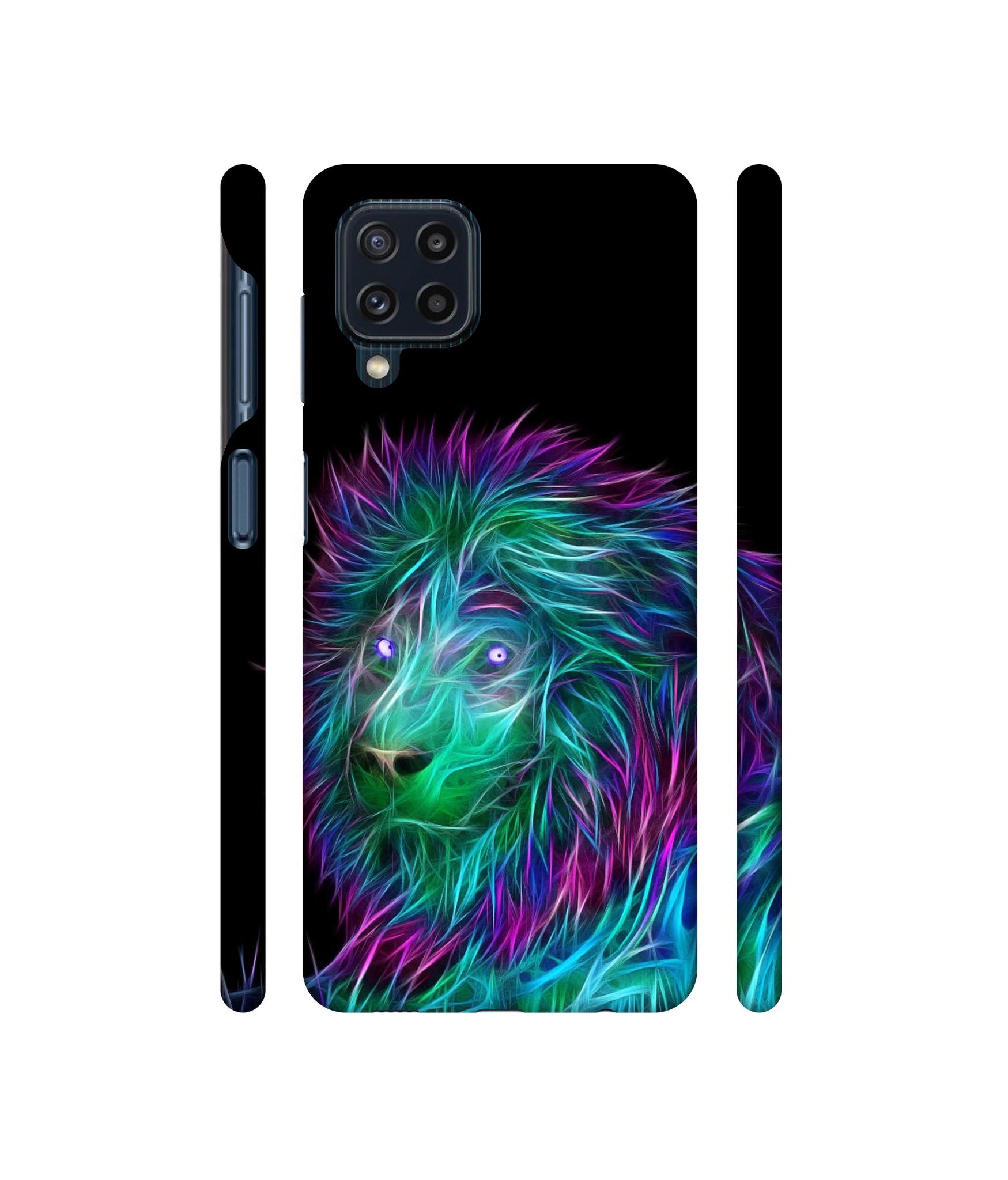 3D Lion Designer Hard Back Cover for Samsung Galaxy M32 4G