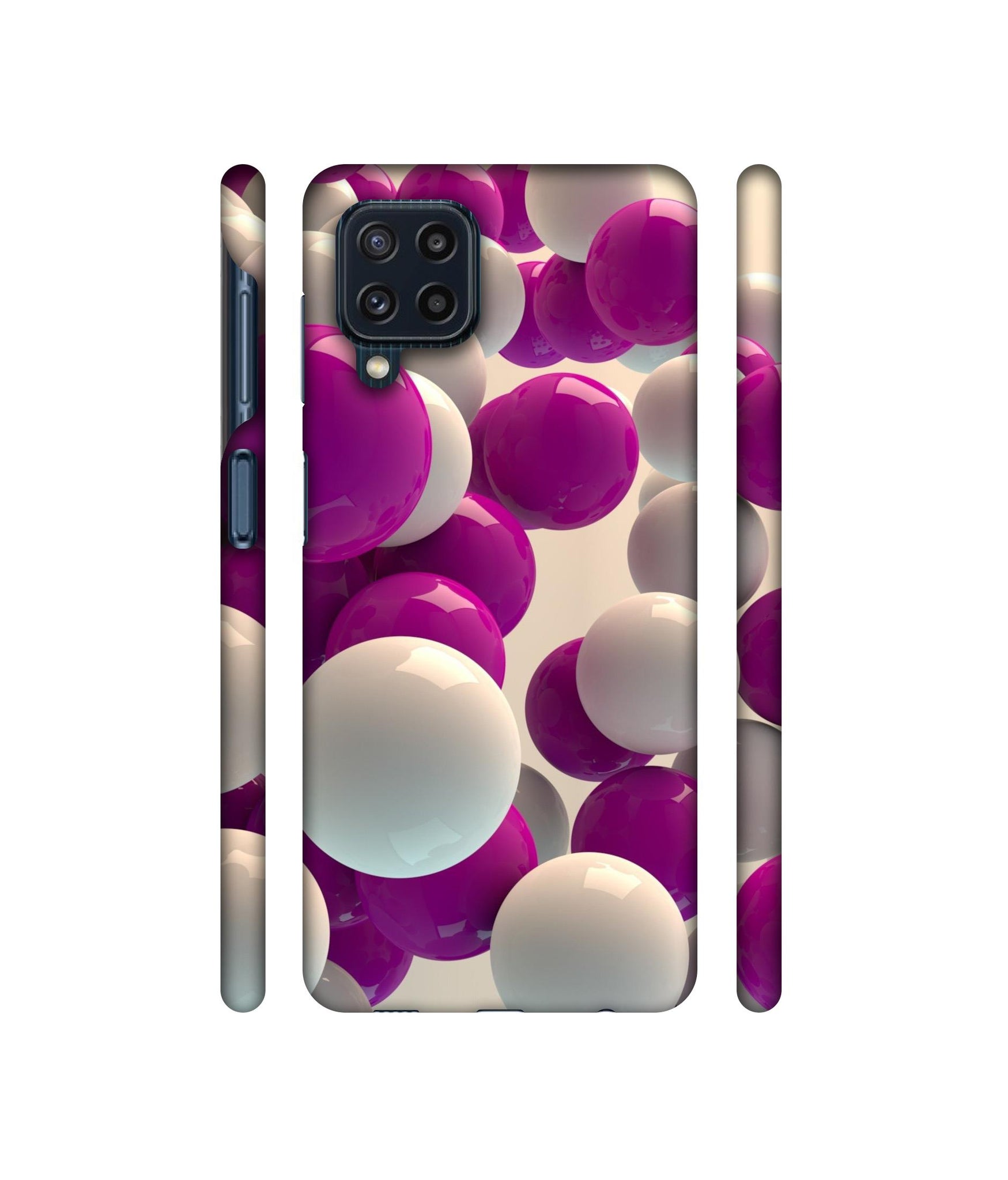3D Balloons Designer Hard Back Cover for Samsung Galaxy M32 4G