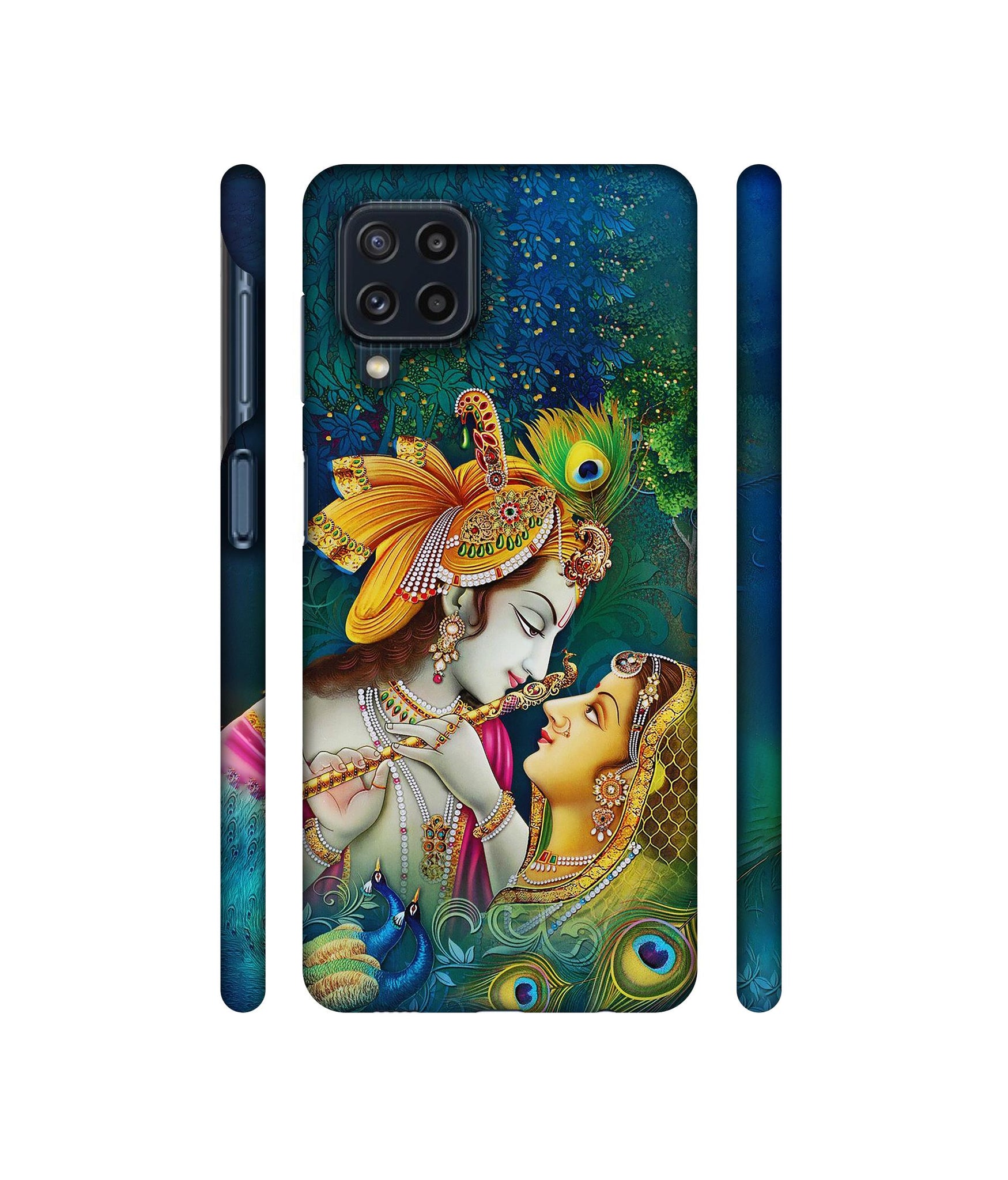 Radha Kishan Love Designer Hard Back Cover for Samsung Galaxy M32 4G