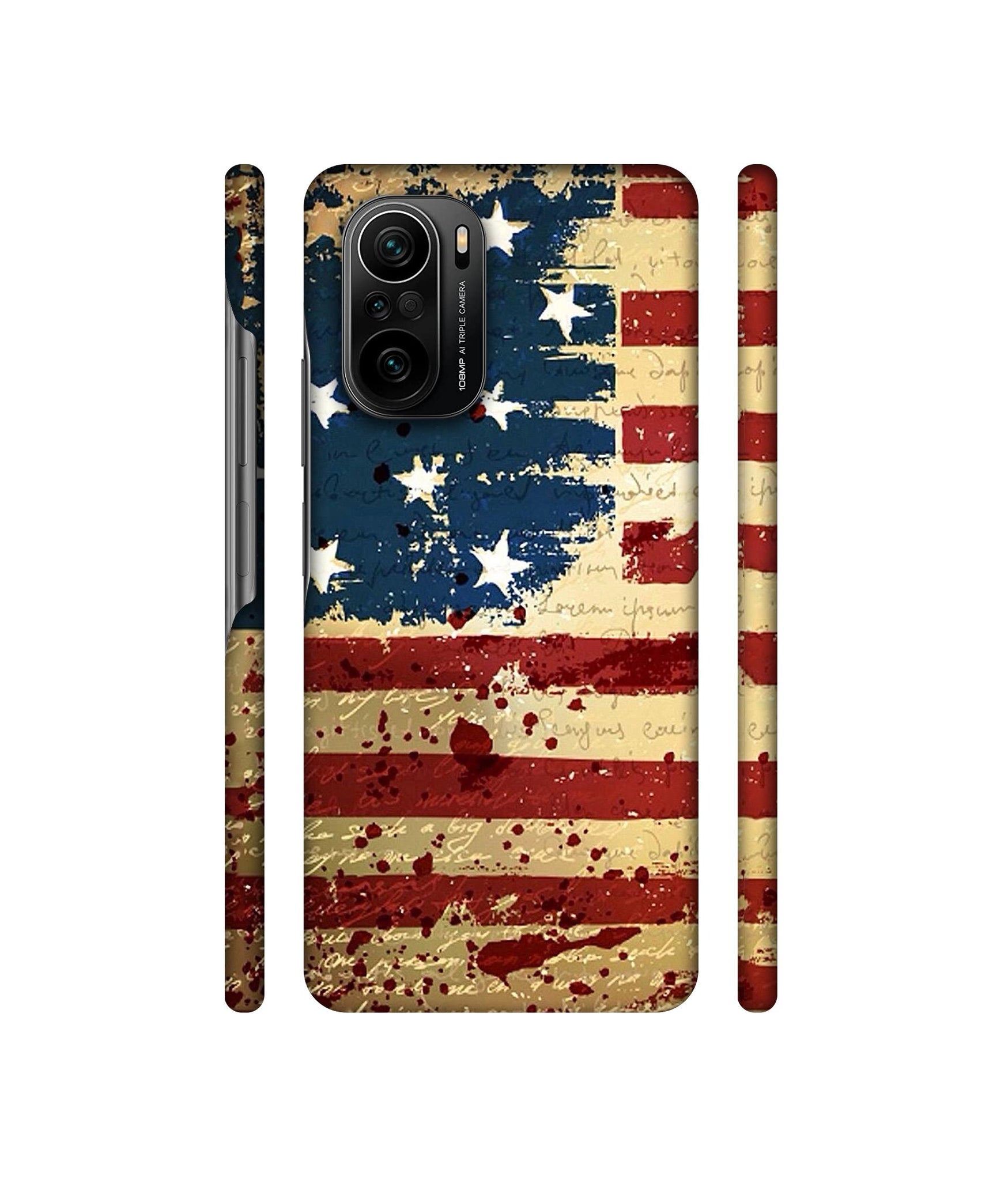Colorful USA Flag Designer Hard Back Cover for Mi 11X / Mi 11X Pro / Mi Poco F3