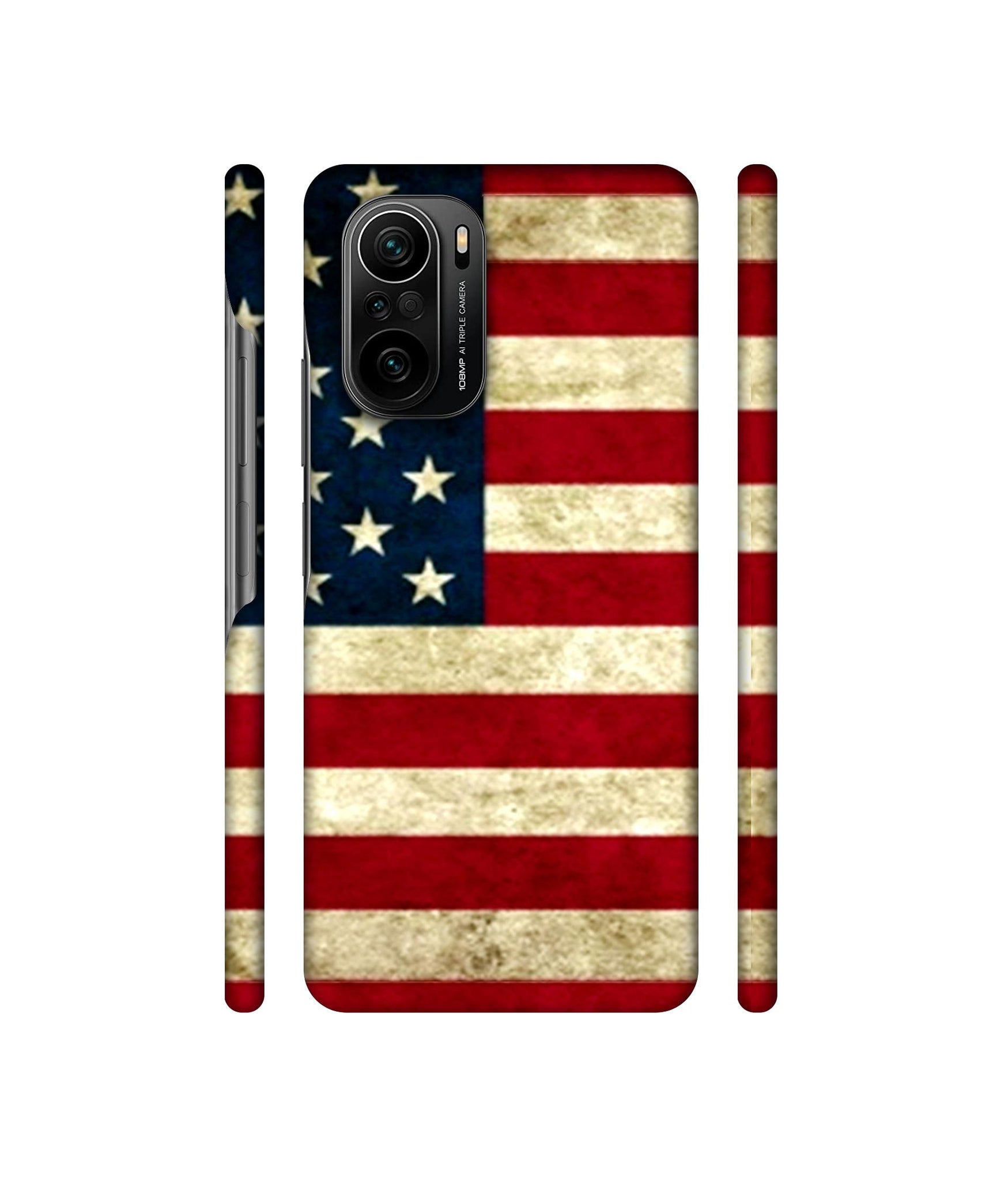 Multicoloured USA Flag Designer Hard Back Cover for Mi 11X / Mi 11X Pro / Mi Poco F3