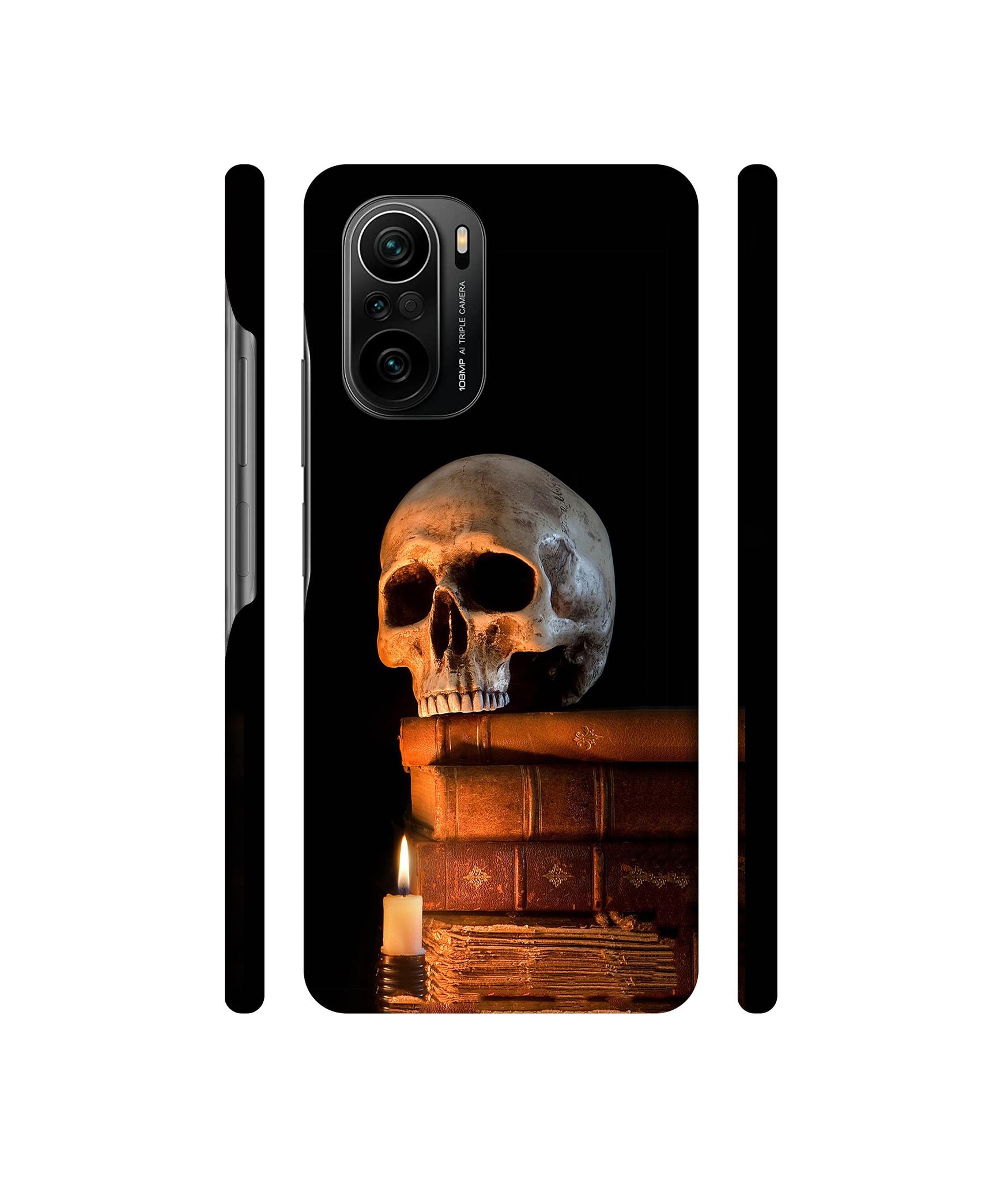 Skull Magic Candles Books Designer Hard Back Cover for Mi 11X / Mi 11X Pro / Mi Poco F3