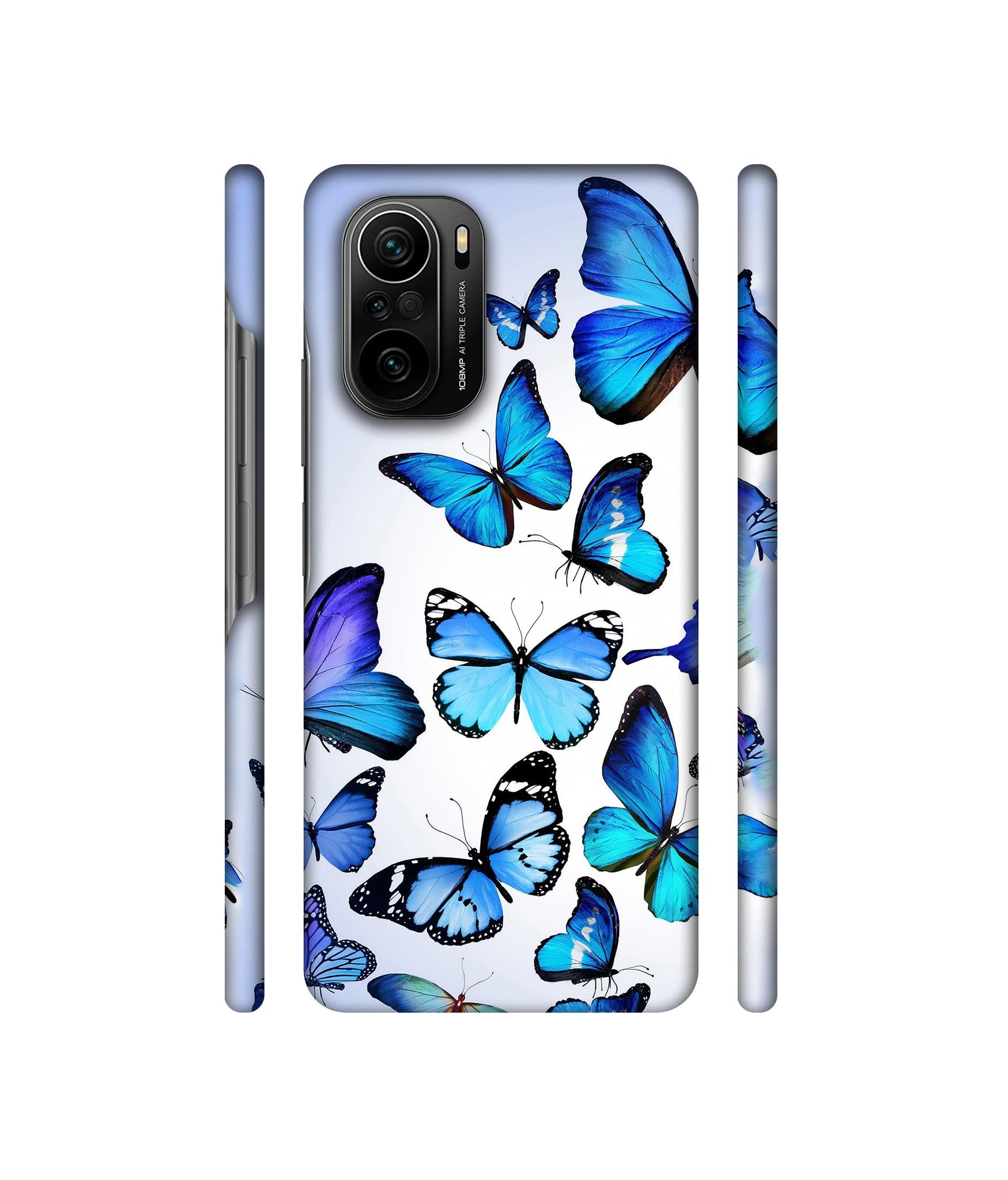 Colorful Flying Butterfly Designer Hard Back Cover for Mi 11X / Mi 11X Pro / Mi Poco F3