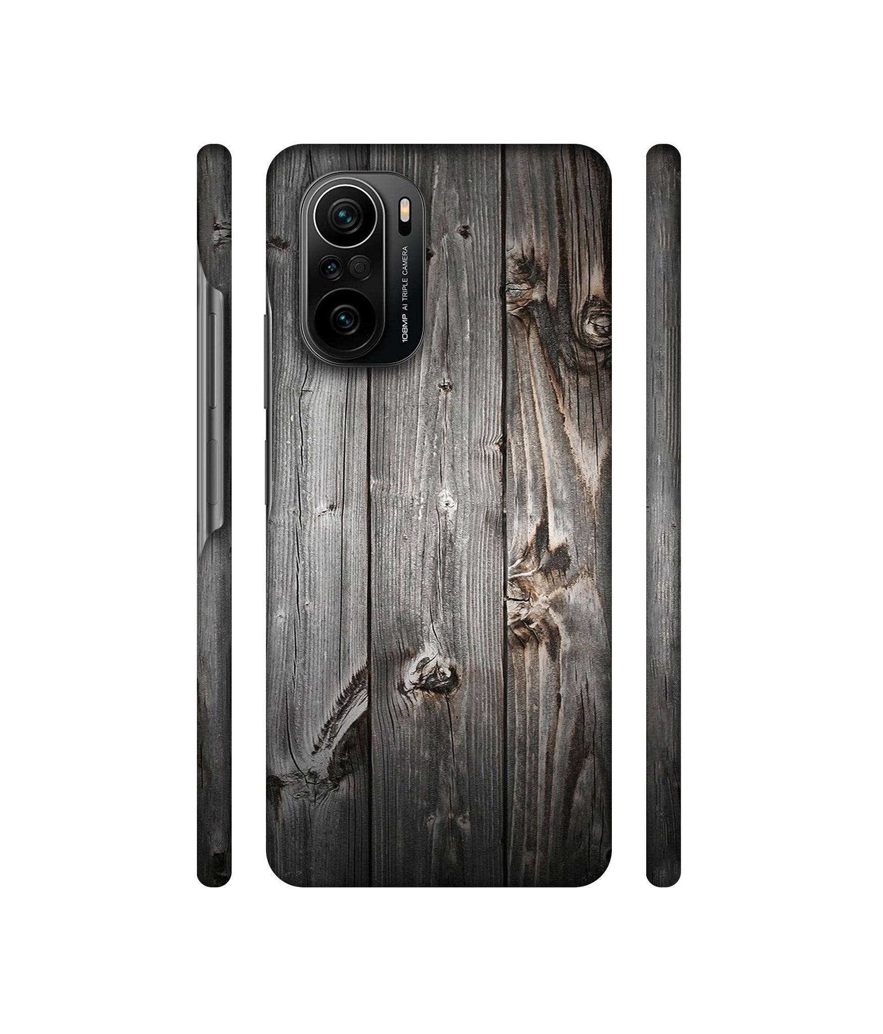 Grey Wooden Texture Designer Hard Back Cover for Mi 11X / Mi 11X Pro / Mi Poco F3