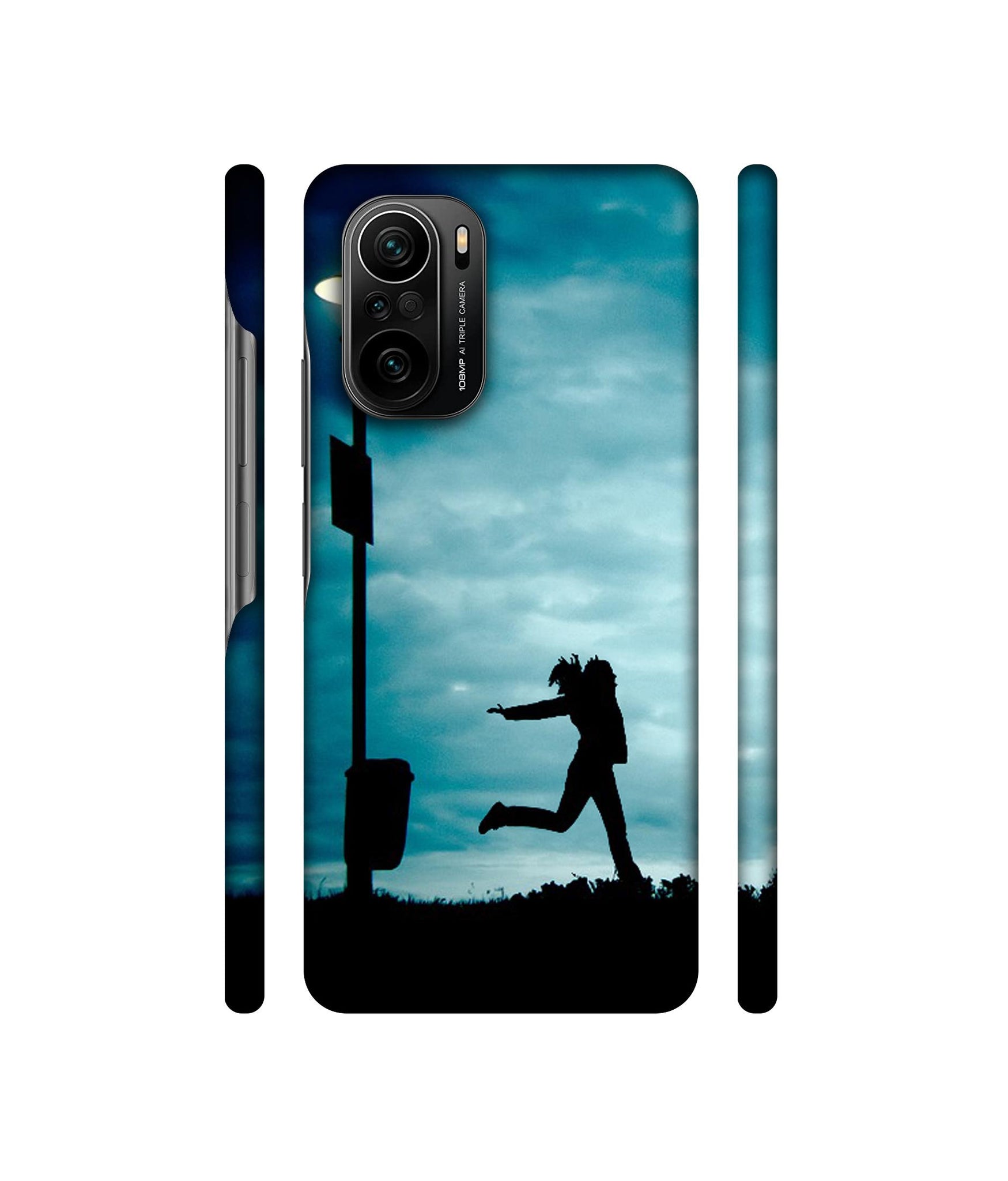 Girl Running At Night Designer Hard Back Cover for Mi 11X / Mi 11X Pro / Mi Poco F3