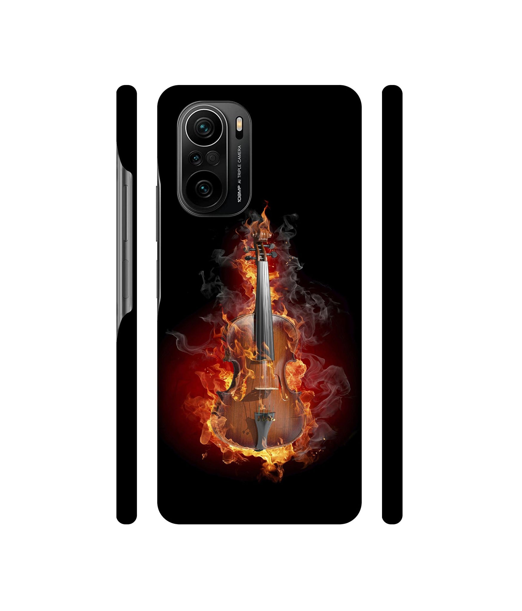 Burning Violin Designer Hard Back Cover for Mi 11X / Mi 11X Pro / Mi Poco F3