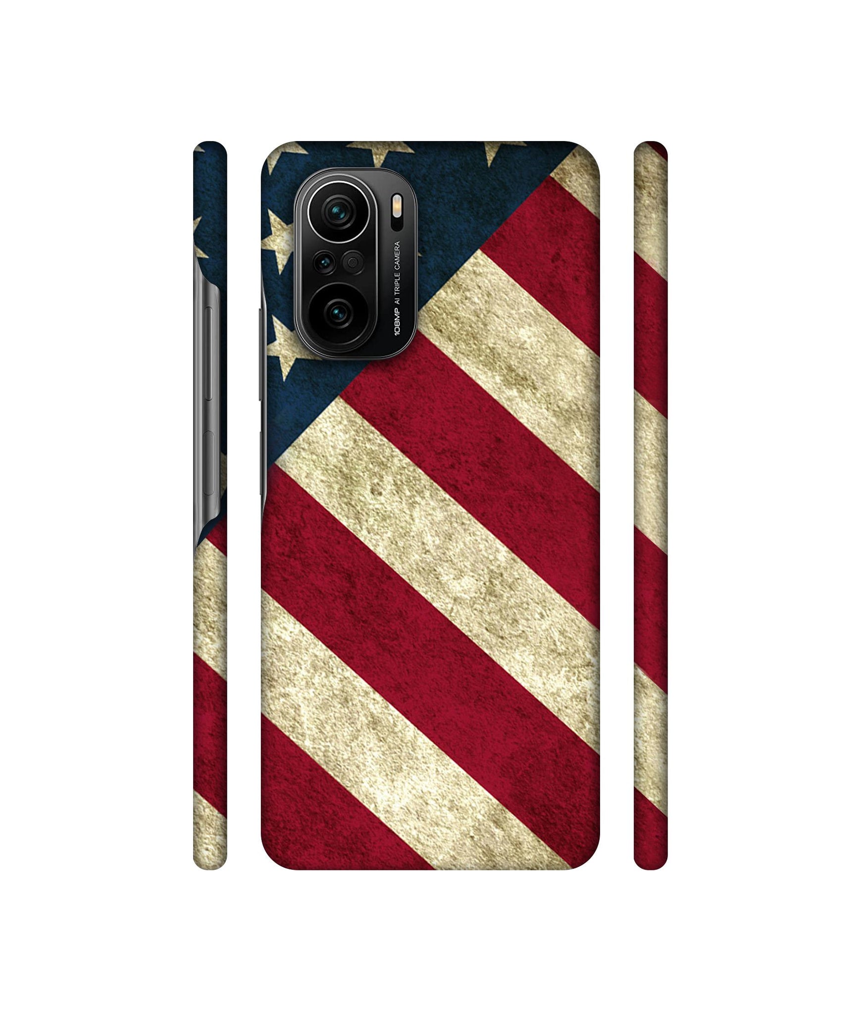 USA Flag Designer Hard Back Cover for Mi 11X / Mi 11X Pro / Mi Poco F3