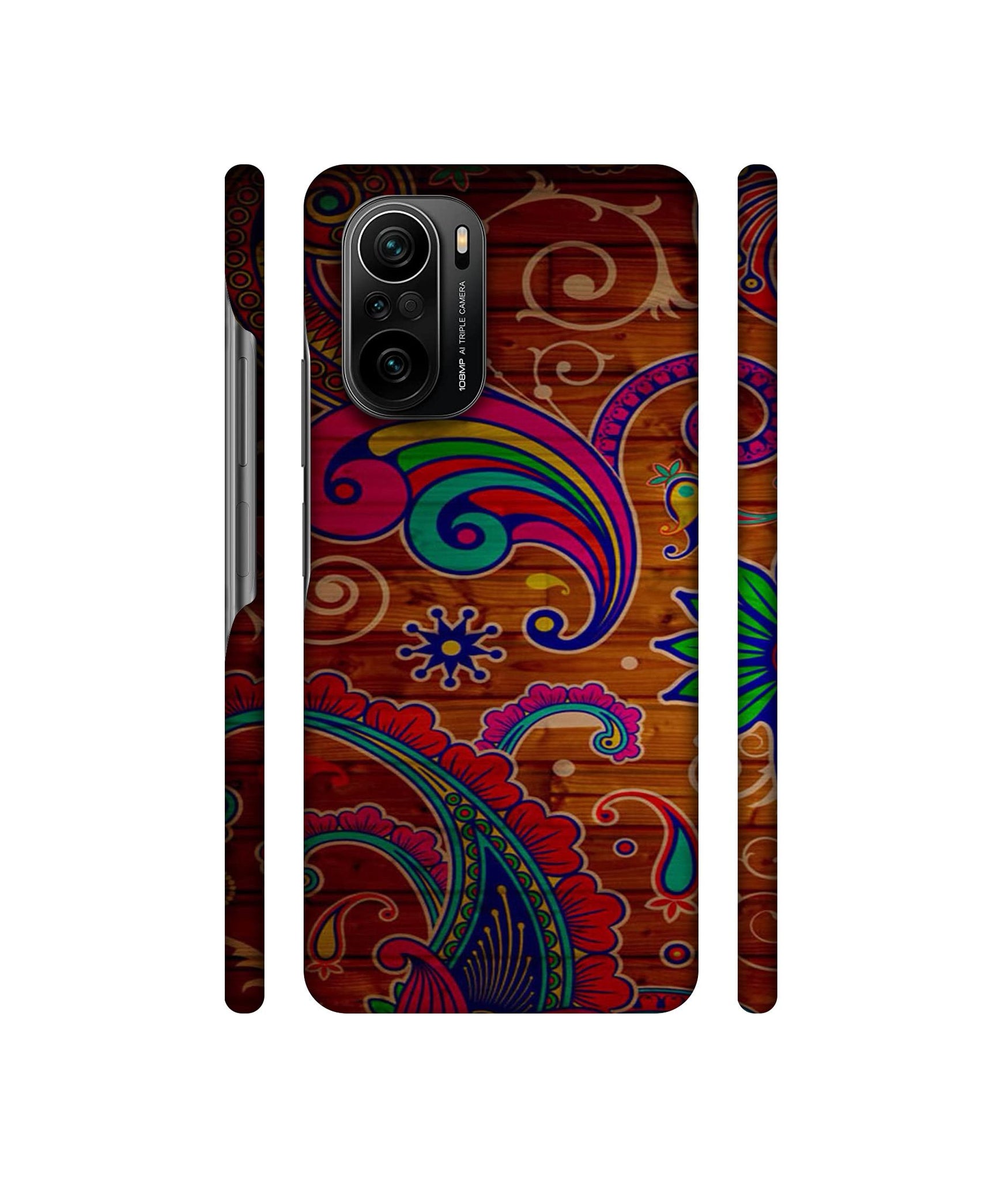 Wooden Pattern Print Designer Hard Back Cover for Mi 11X / Mi 11X Pro / Mi Poco F3