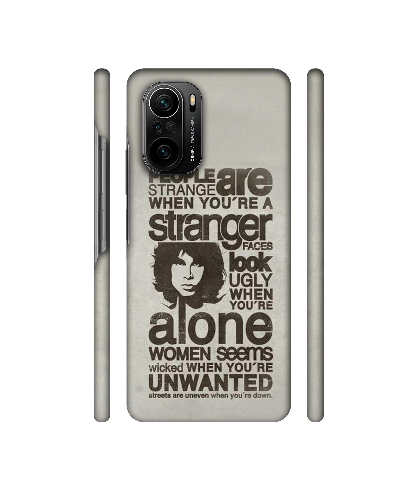 Quotes Pattern Designer Hard Back Cover for Mi 11X / Mi 11X Pro / Mi Poco F3