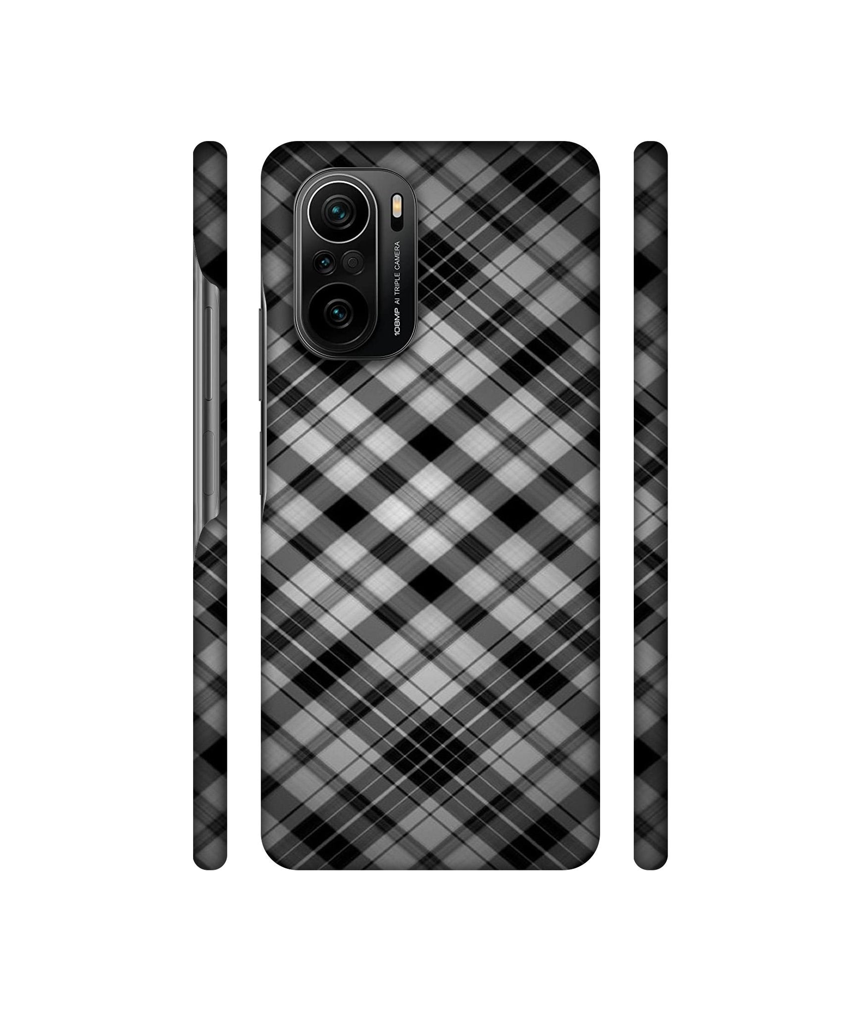 Black Stripes Pattern Designer Hard Back Cover for Mi 11X / Mi 11X Pro / Mi Poco F3