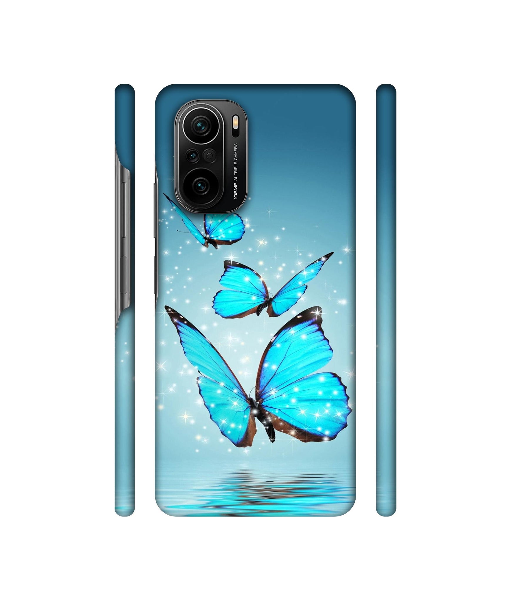 Flying Butterflies Designer Hard Back Cover for Mi 11X / Mi 11X Pro / Mi Poco F3