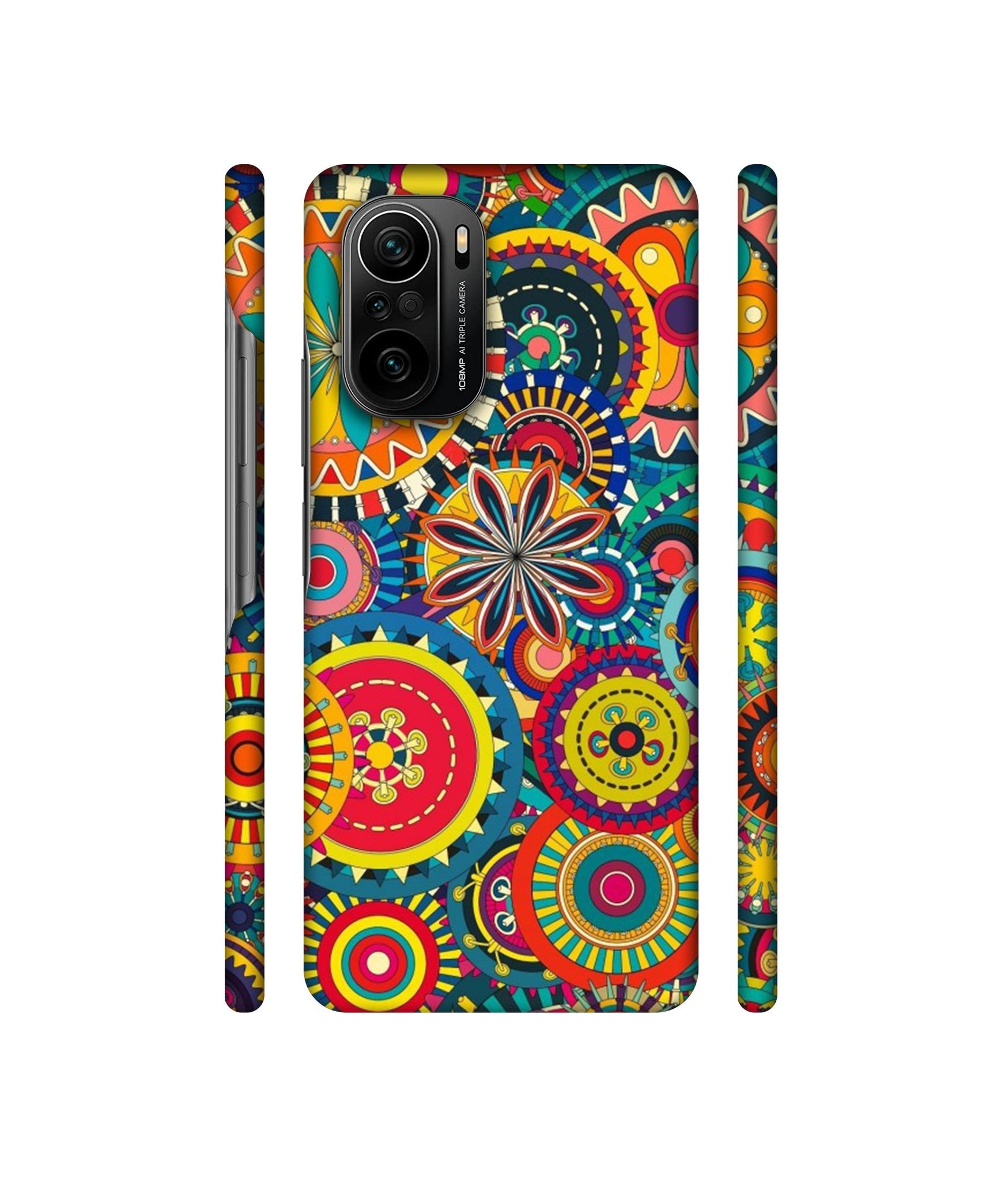 Ring Pattern Print Designer Hard Back Cover for Mi 11X / Mi 11X Pro / Mi Poco F3