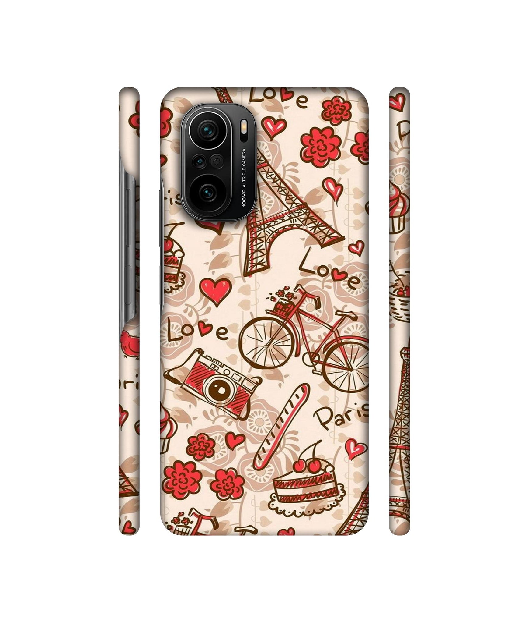 Vintage Paris Designer Hard Back Cover for Mi 11X / Mi 11X Pro / Mi Poco F3