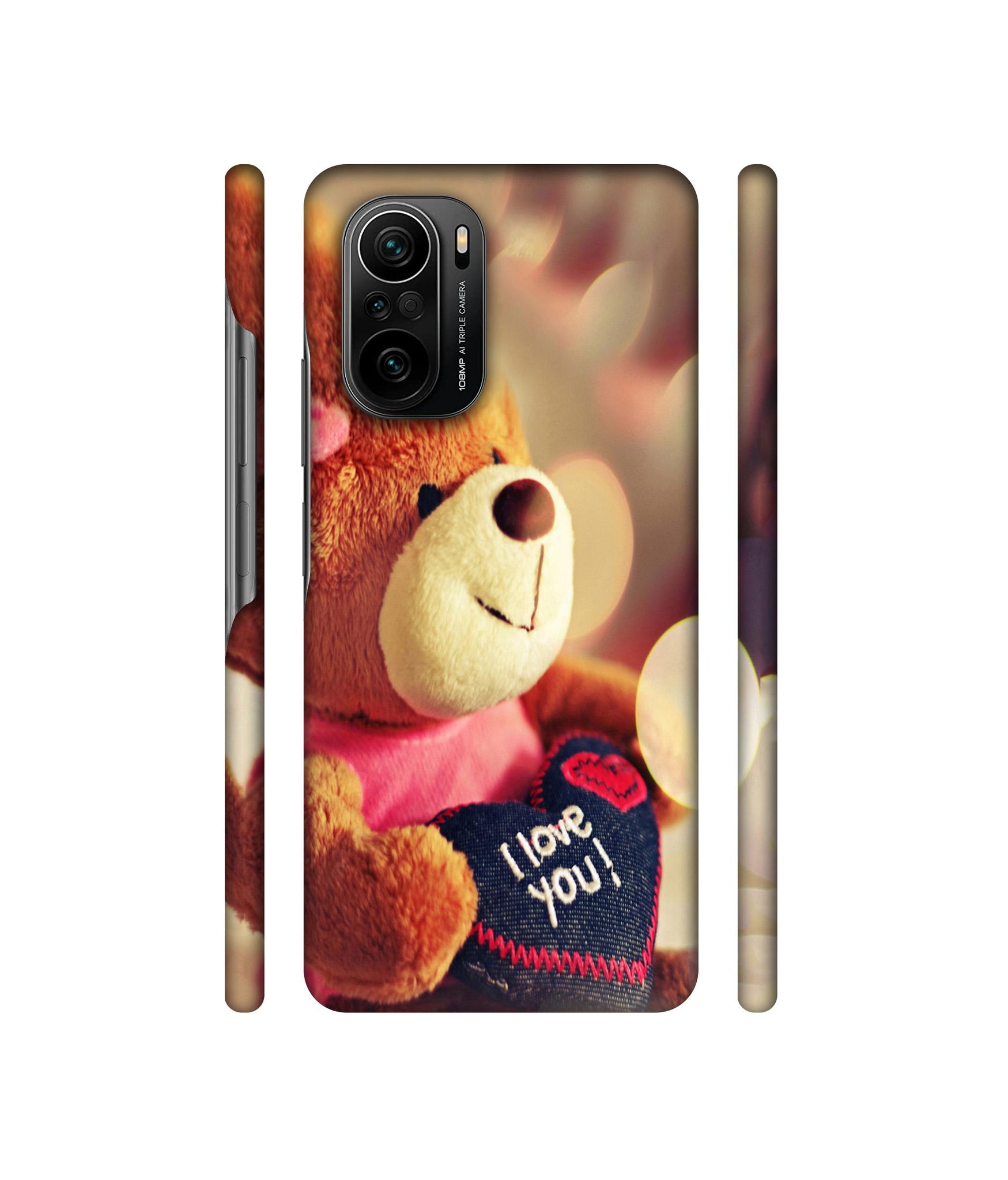 Teddy Bear Designer Hard Back Cover for Mi 11X / Mi 11X Pro / Mi Poco F3