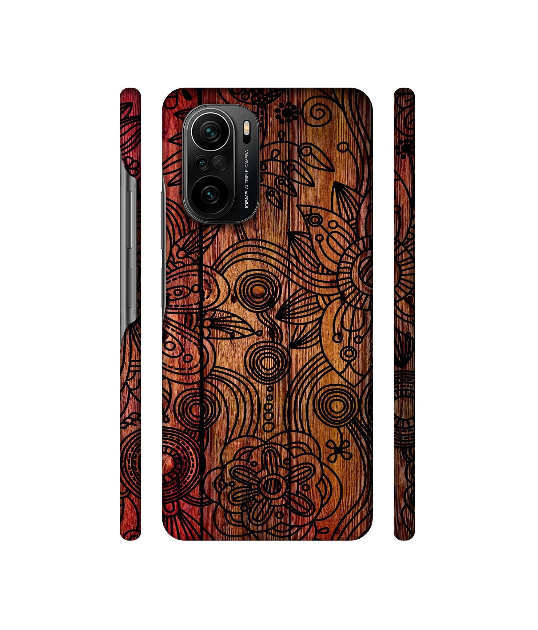 Dark Wooden Background Designer Hard Back Cover for Mi 11X / Mi 11X Pro / Mi Poco F3