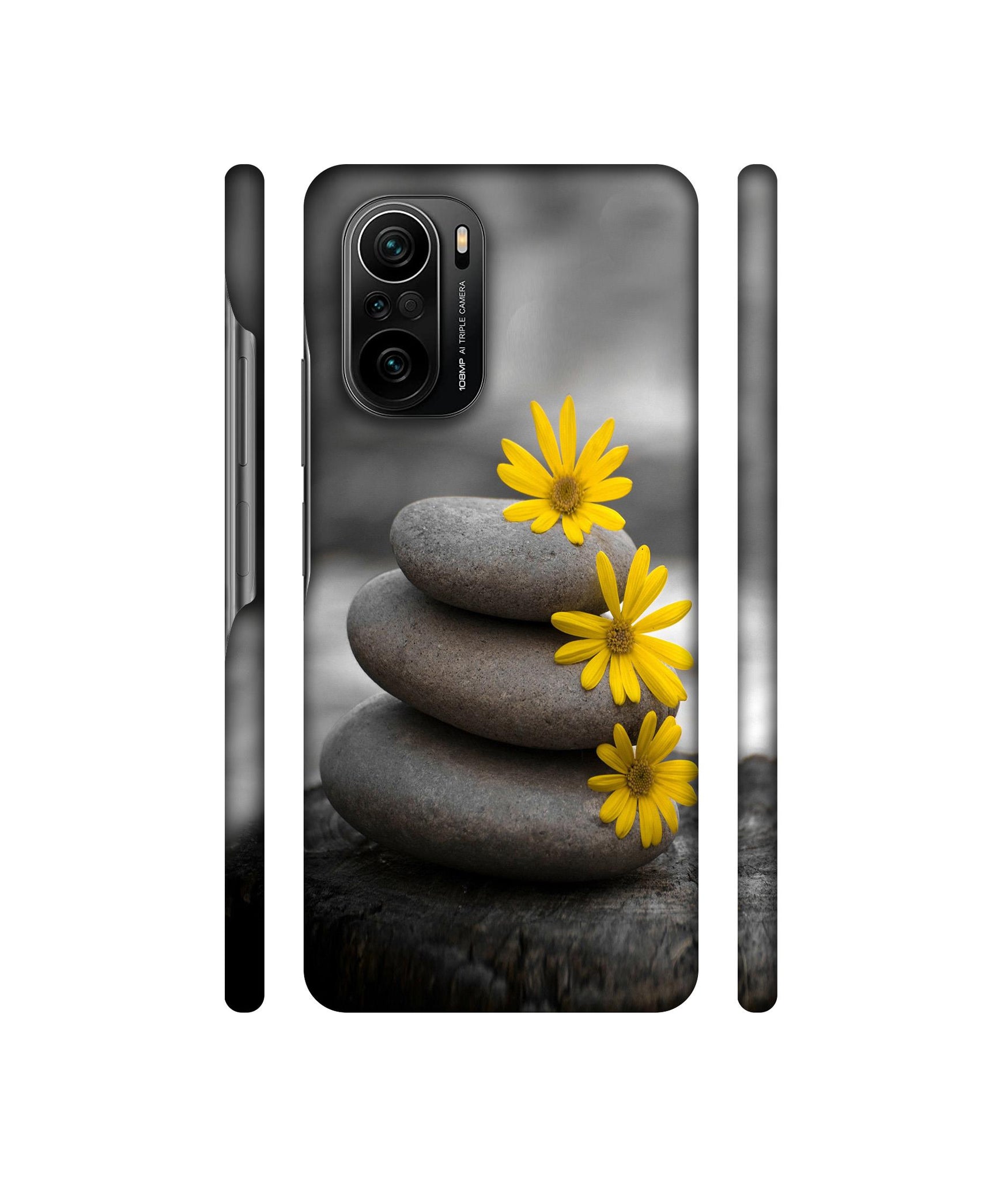 Stones And Flower Designer Hard Back Cover for Mi 11X / Mi 11X Pro / Mi Poco F3