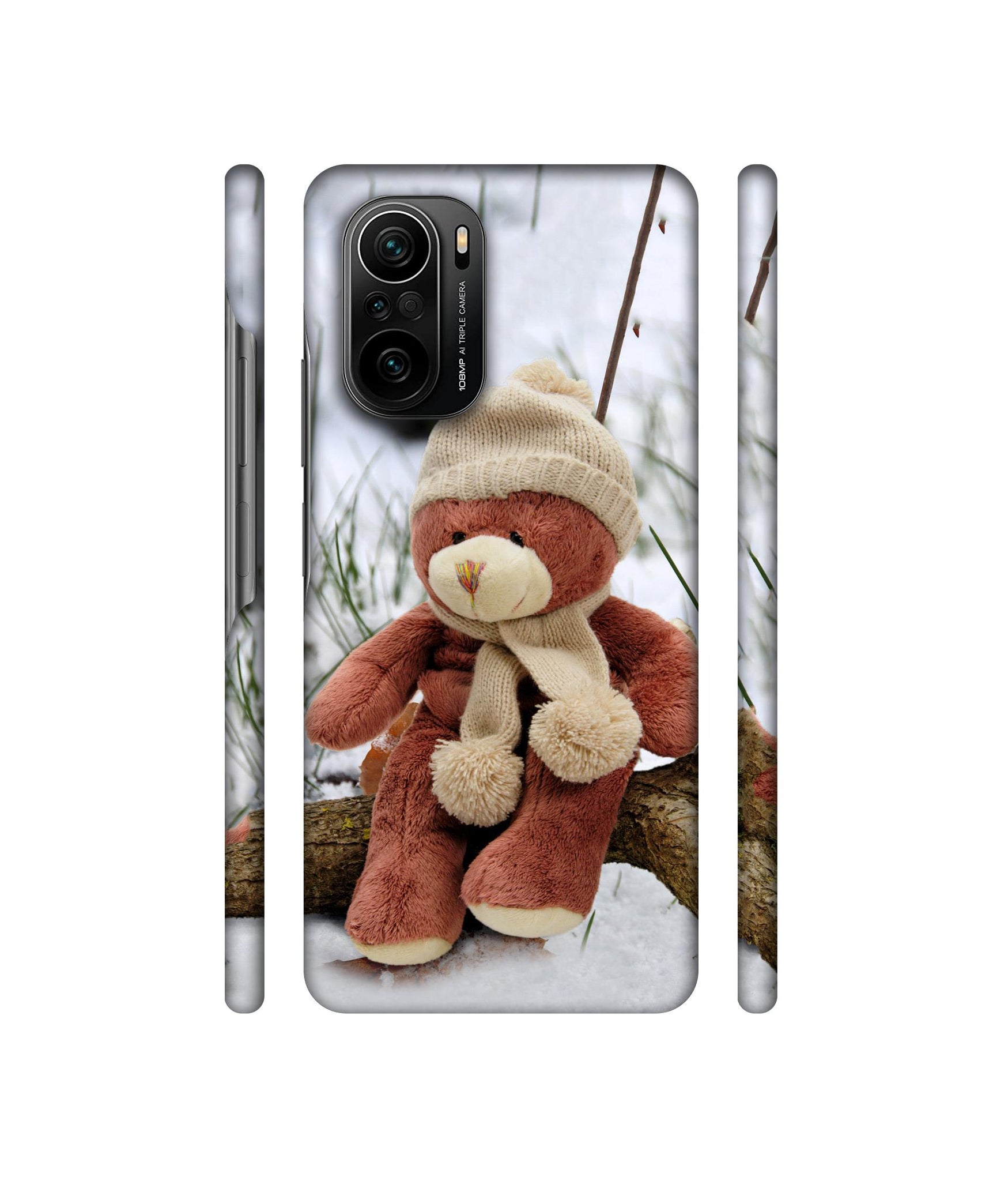 Woolen Bear Designer Hard Back Cover for Mi 11X / Mi 11X Pro / Mi Poco F3