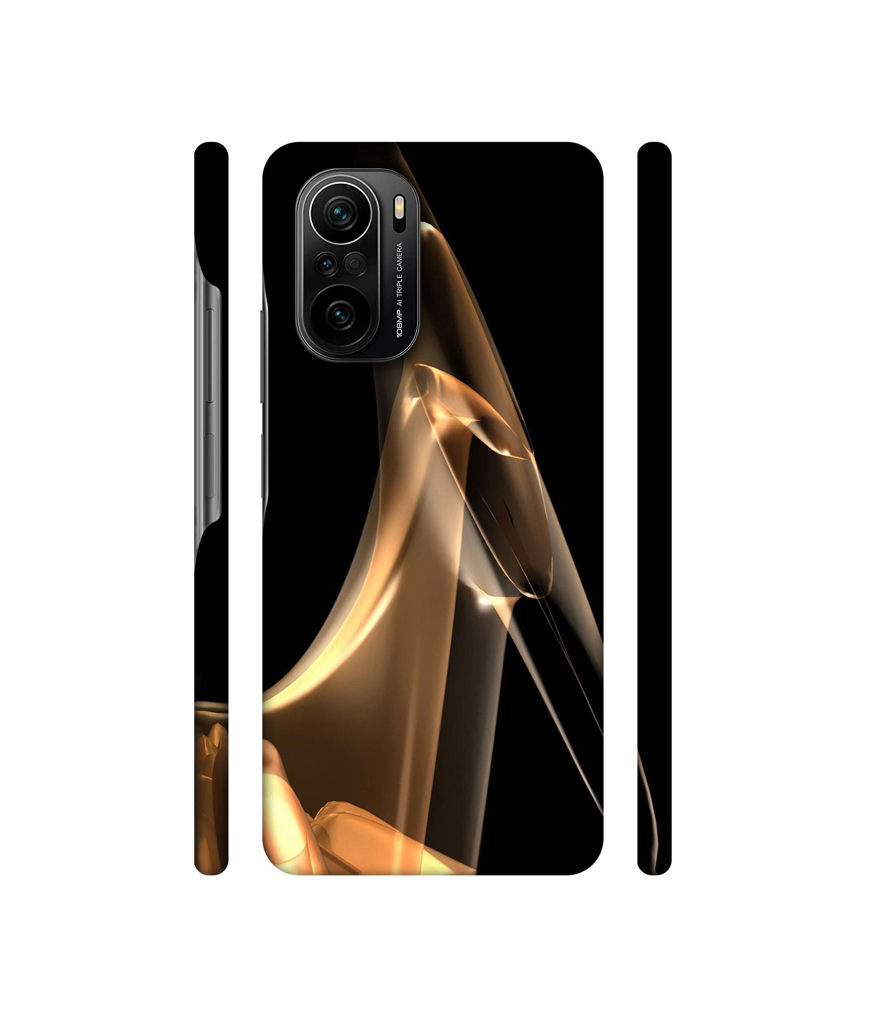 Gold Smoke Designer Hard Back Cover for Mi 11X / Mi 11X Pro / Mi Poco F3