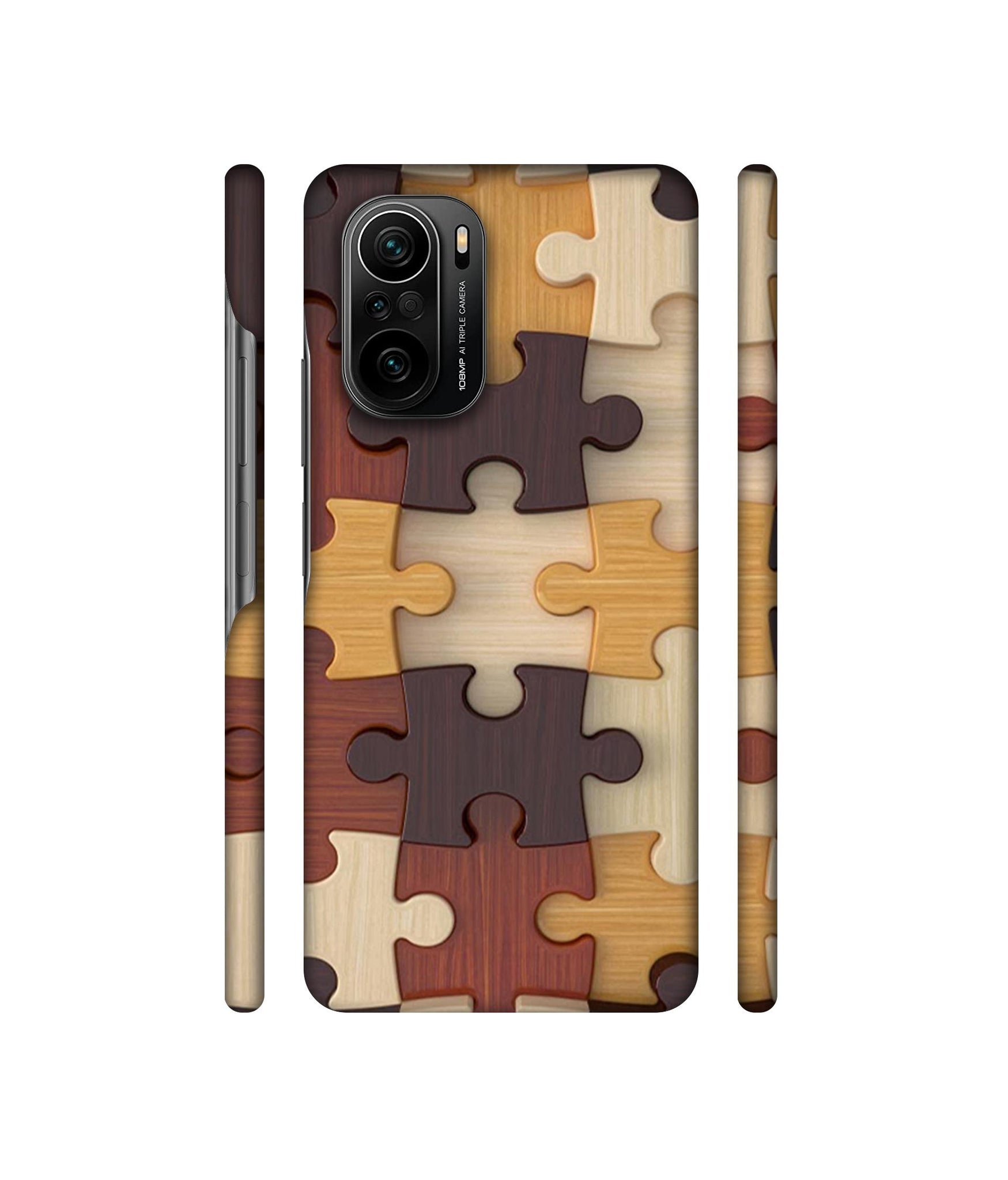 Puzzle Pattern Designer Hard Back Cover for Mi 11X / Mi 11X Pro / Mi Poco F3