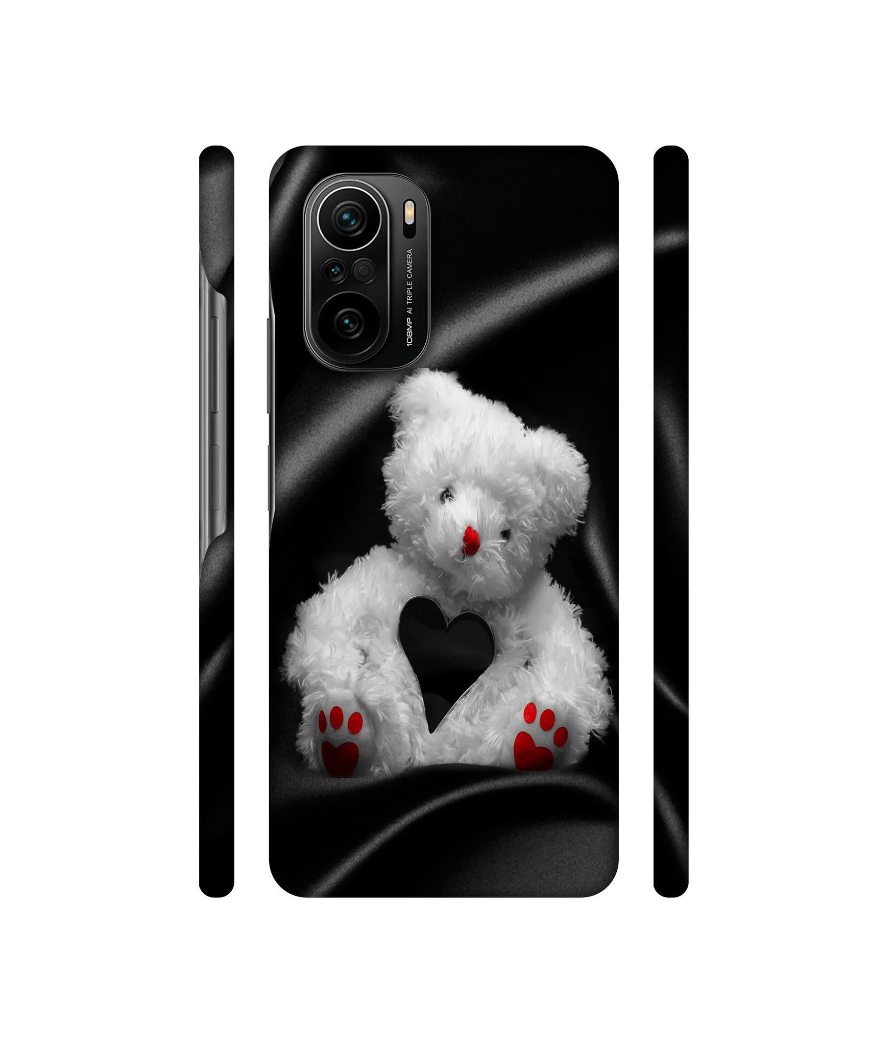 White Teddy Bear Designer Hard Back Cover for Mi 11X / Mi 11X Pro / Mi Poco F3