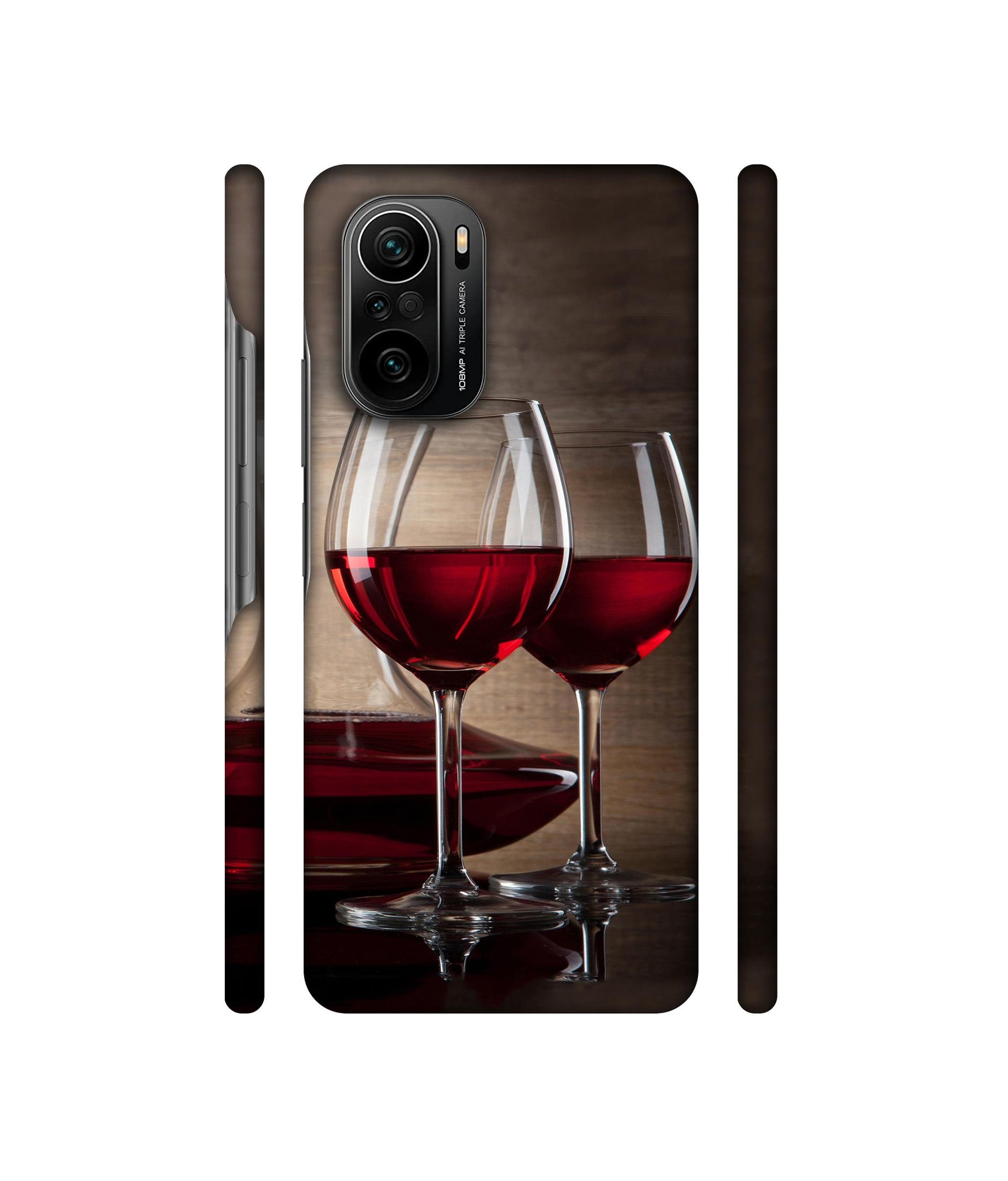 Wine Glass Designer Hard Back Cover for Mi 11X / Mi 11X Pro / Mi Poco F3