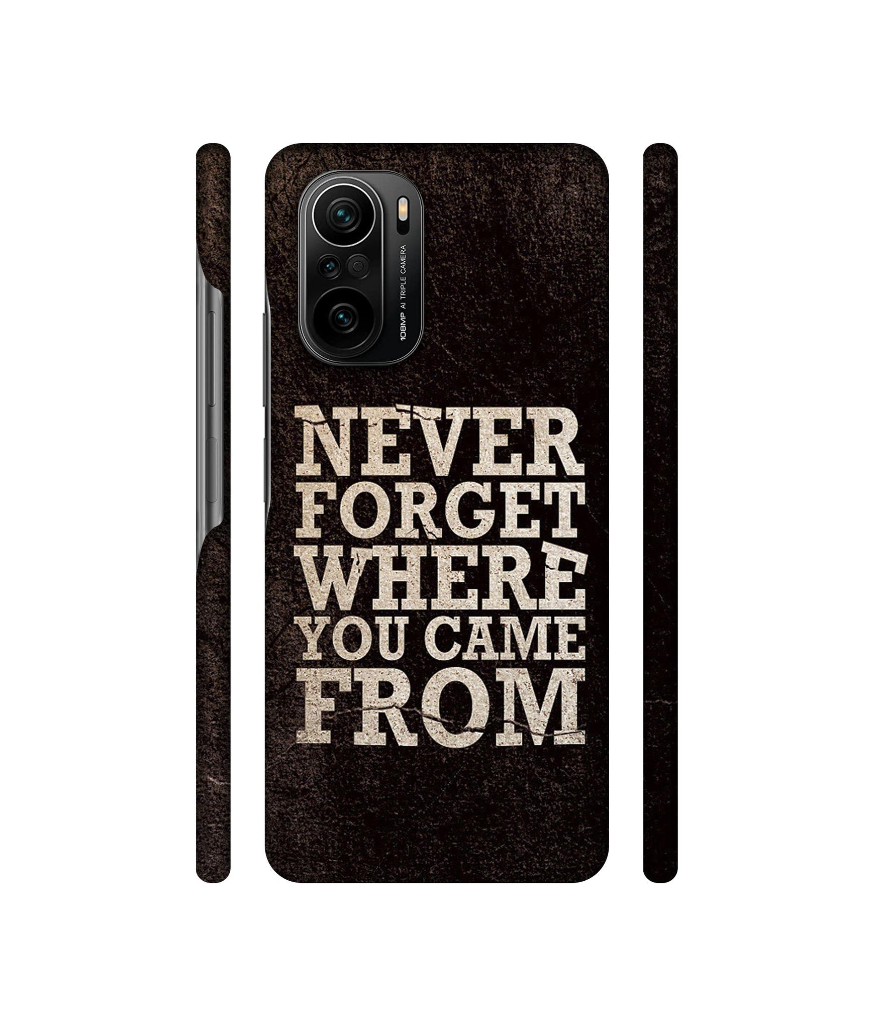 Thought Designer Hard Back Cover for Mi 11X / Mi 11X Pro / Mi Poco F3