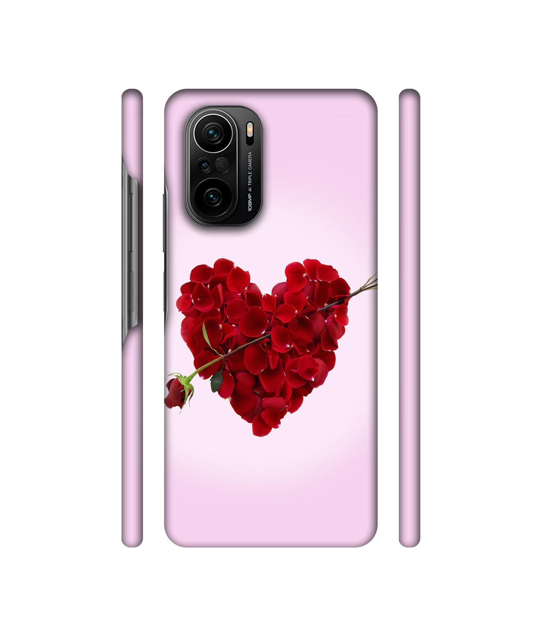 Heart Flower Designer Hard Back Cover for Mi 11X / Mi 11X Pro / Mi Poco F3