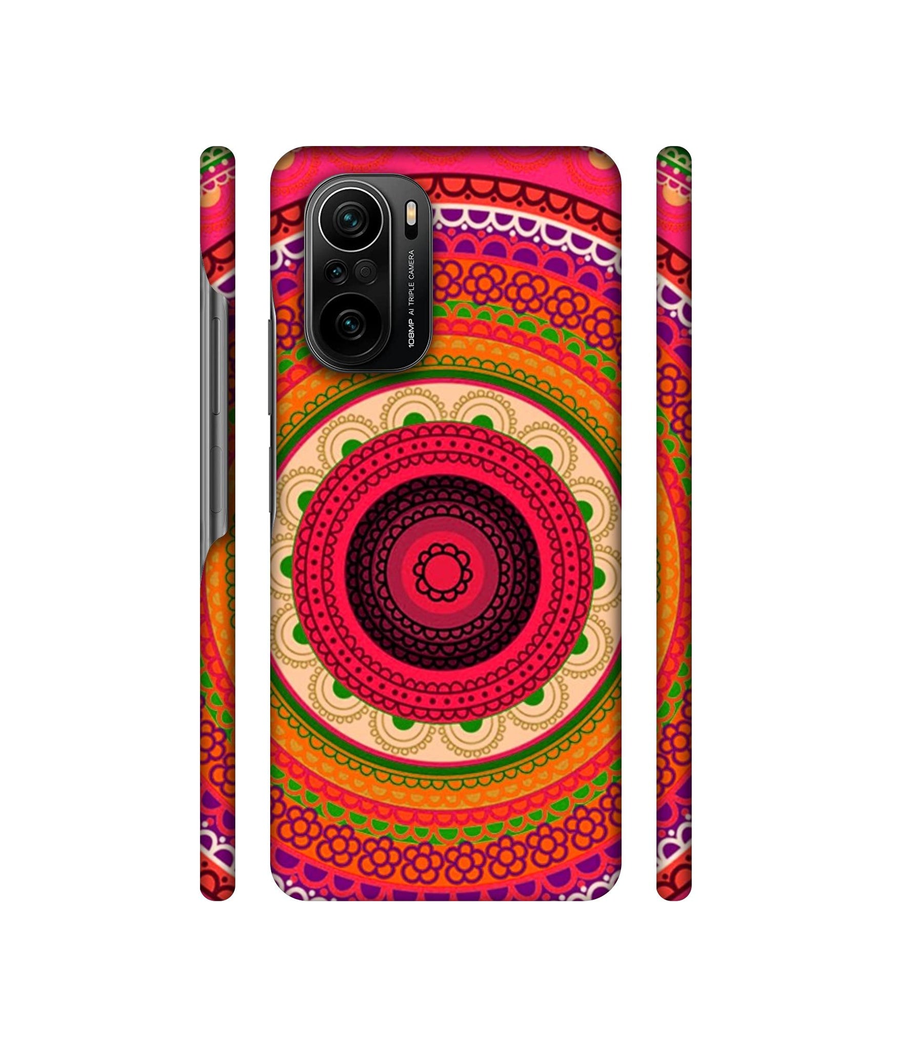 Round Rangoli Designer Hard Back Cover for Mi 11X / Mi 11X Pro / Mi Poco F3