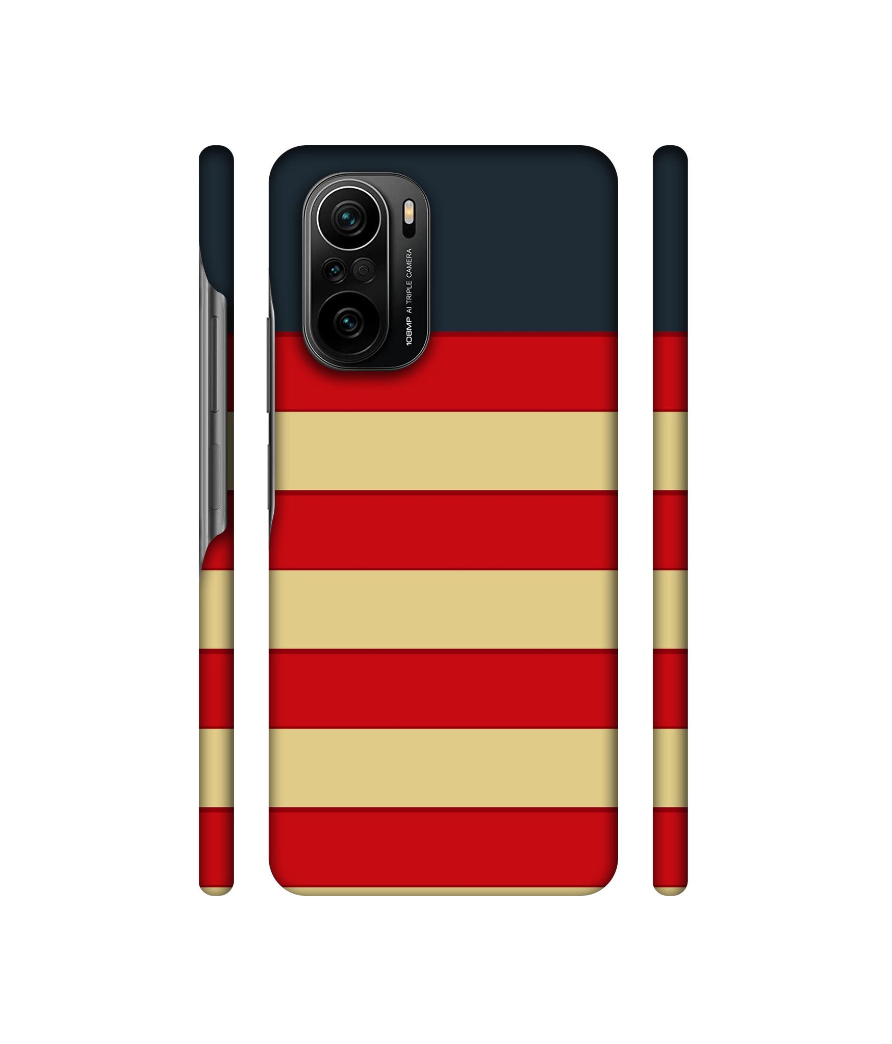 Multicolor Lines Designer Hard Back Cover for Mi 11X / Mi 11X Pro / Mi Poco F3