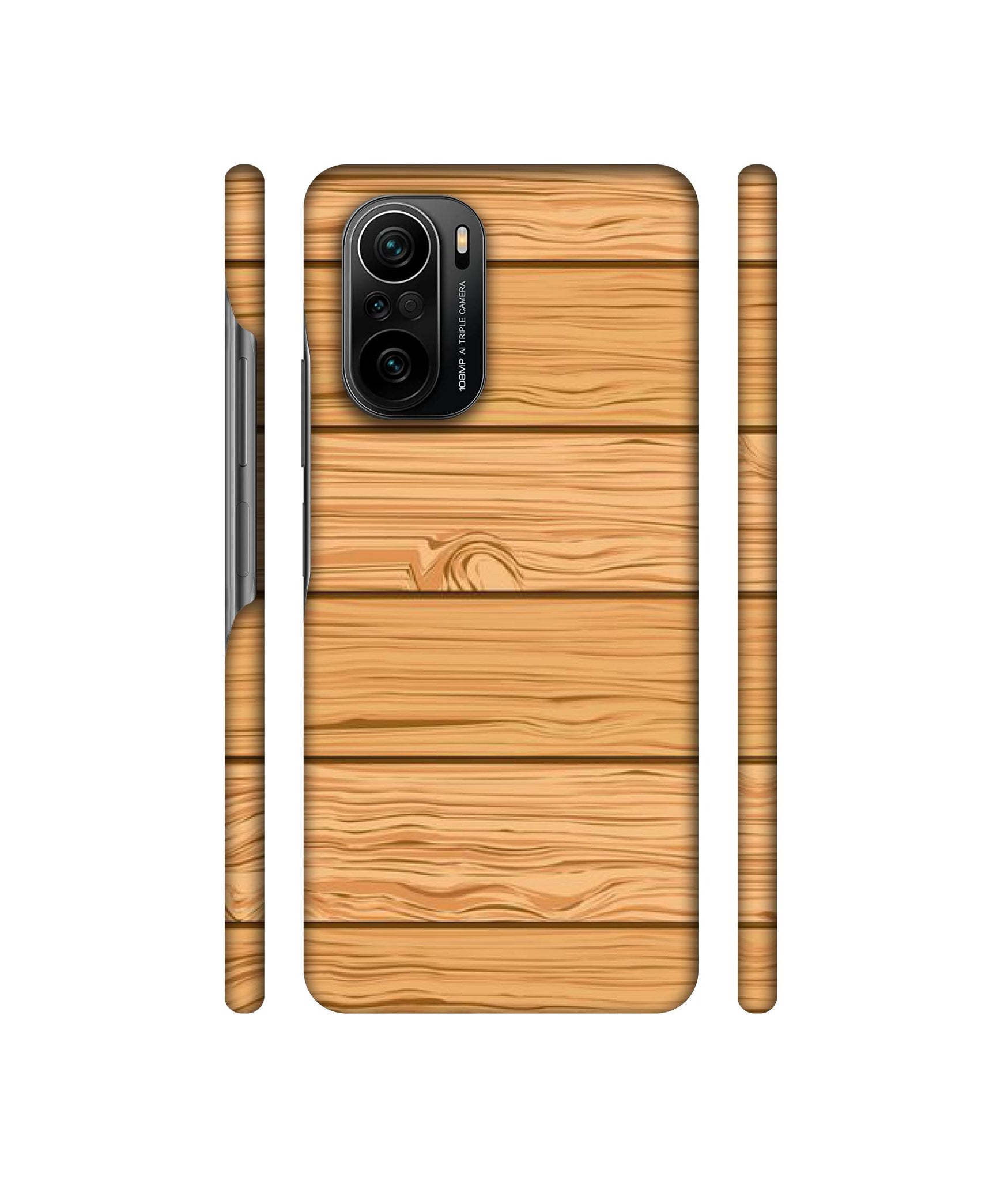 Wooden Texture Pattern Designer Hard Back Cover for Mi 11X / Mi 11X Pro / Mi Poco F3