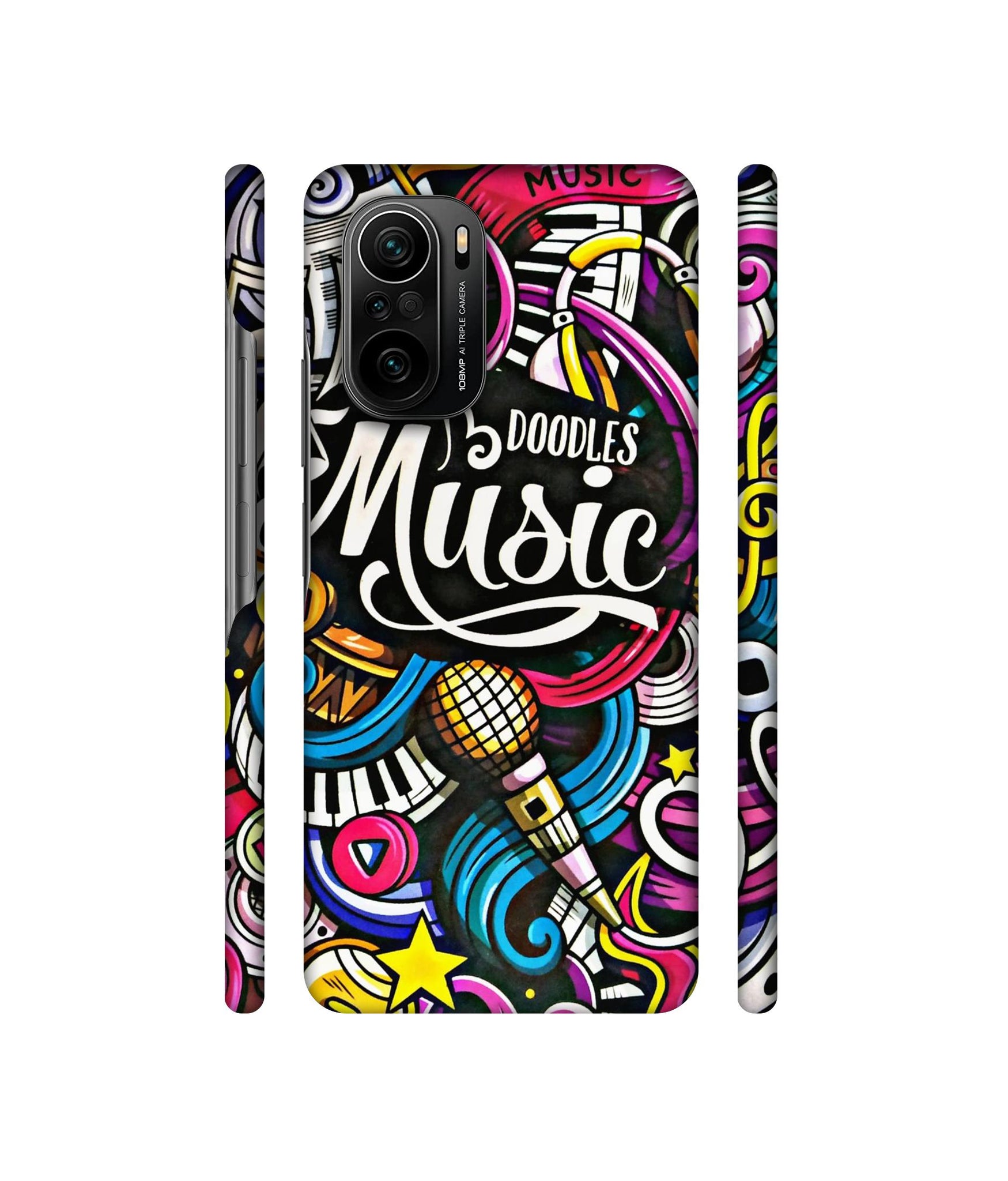 Doodles Music Designer Hard Back Cover for Mi 11X / Mi 11X Pro / Mi Poco F3