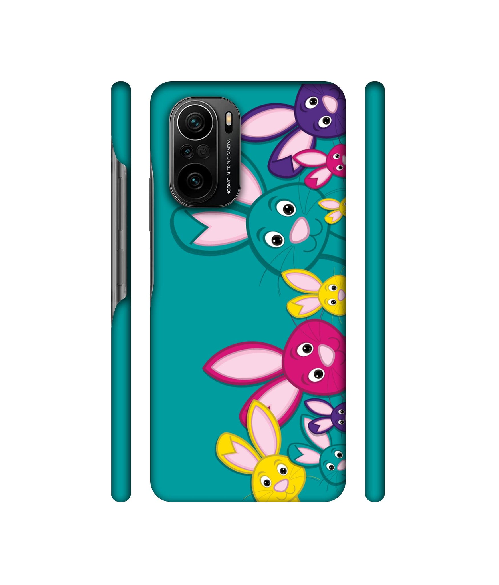 Rabbit Family Designer Hard Back Cover for Mi 11X / Mi 11X Pro / Mi Poco F3