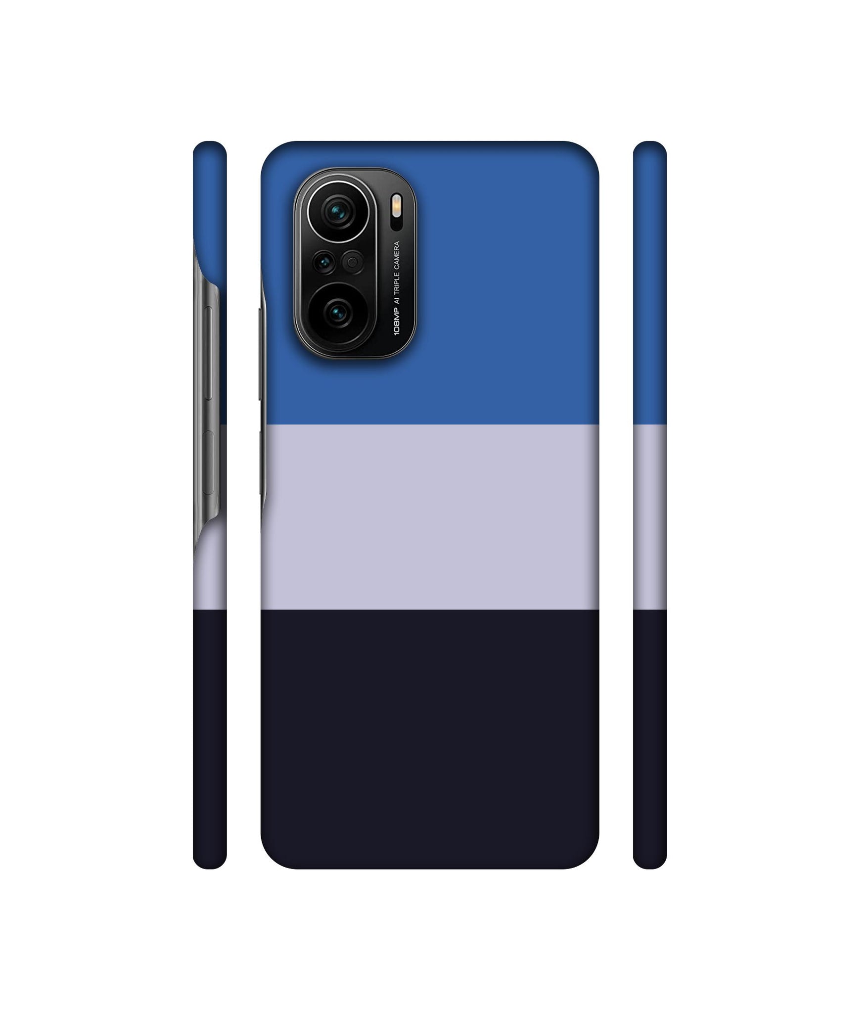 Three Colour Straps Designer Hard Back Cover for Mi 11X / Mi 11X Pro / Mi Poco F3