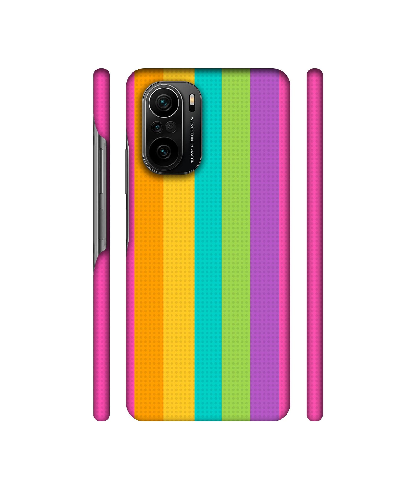 Random Colour Line Designer Hard Back Cover for Mi 11X / Mi 11X Pro / Mi Poco F3