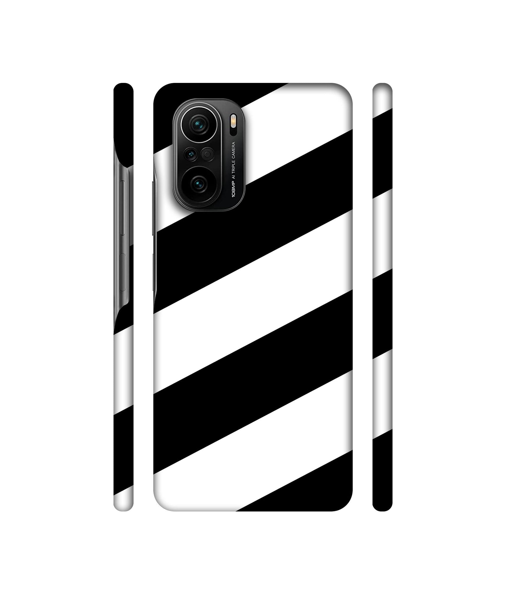 Black & White Line Designer Hard Back Cover for Mi 11X / Mi 11X Pro / Mi Poco F3