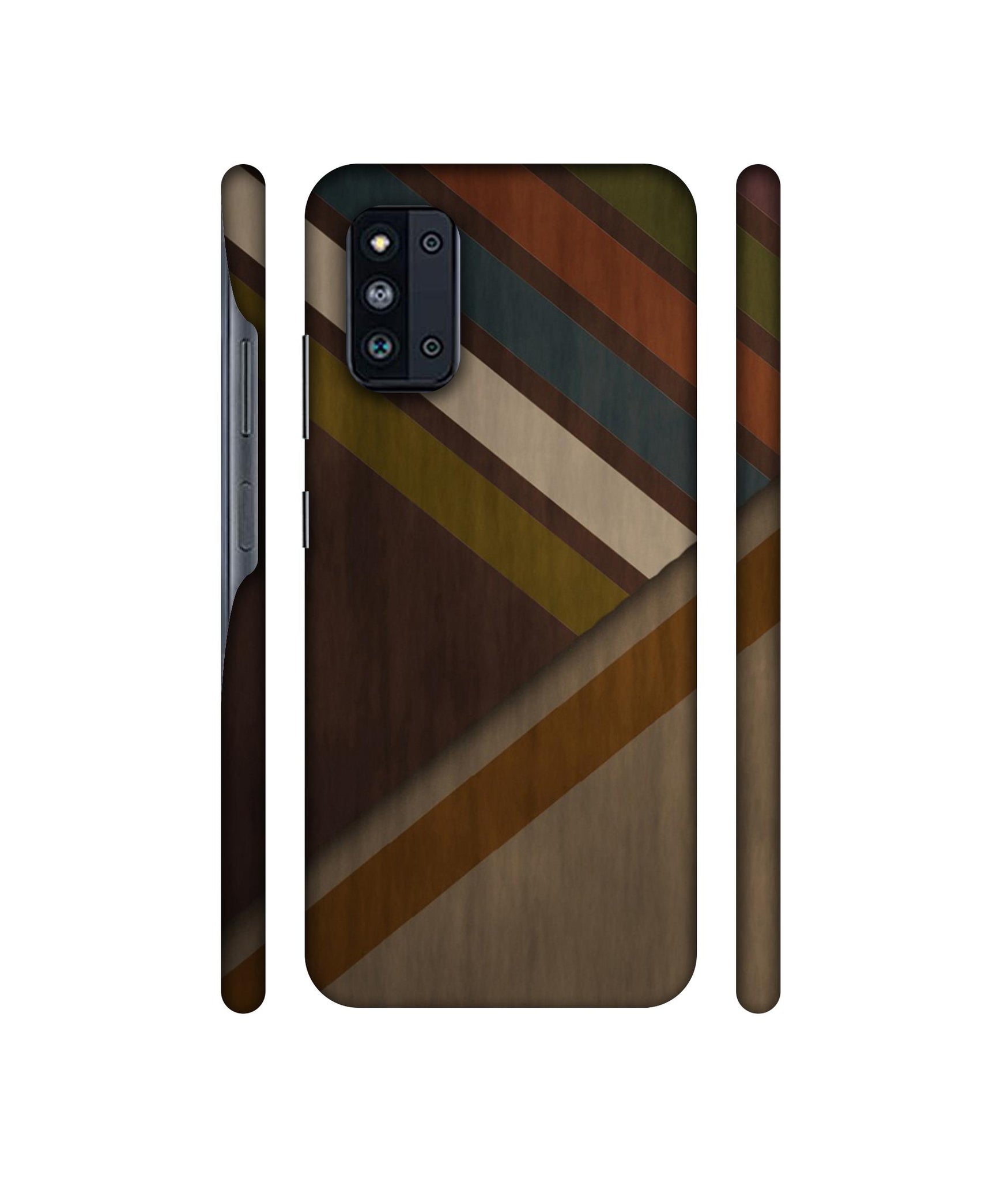 Colorful Wooden Pattern Designer Hard Back Cover for Samsung Galaxy F52 5G