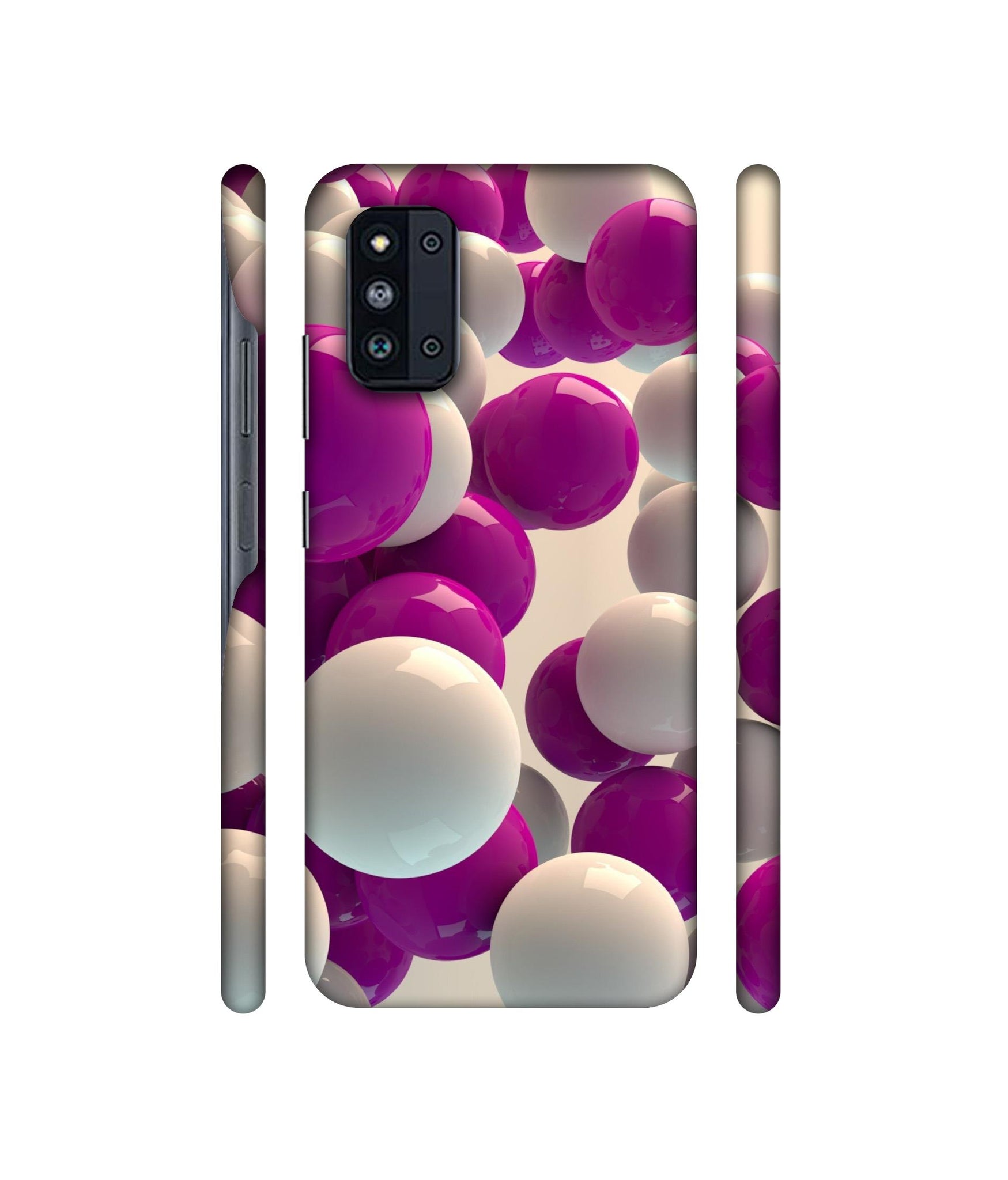 3D Balloons Designer Hard Back Cover for Samsung Galaxy F52 5G