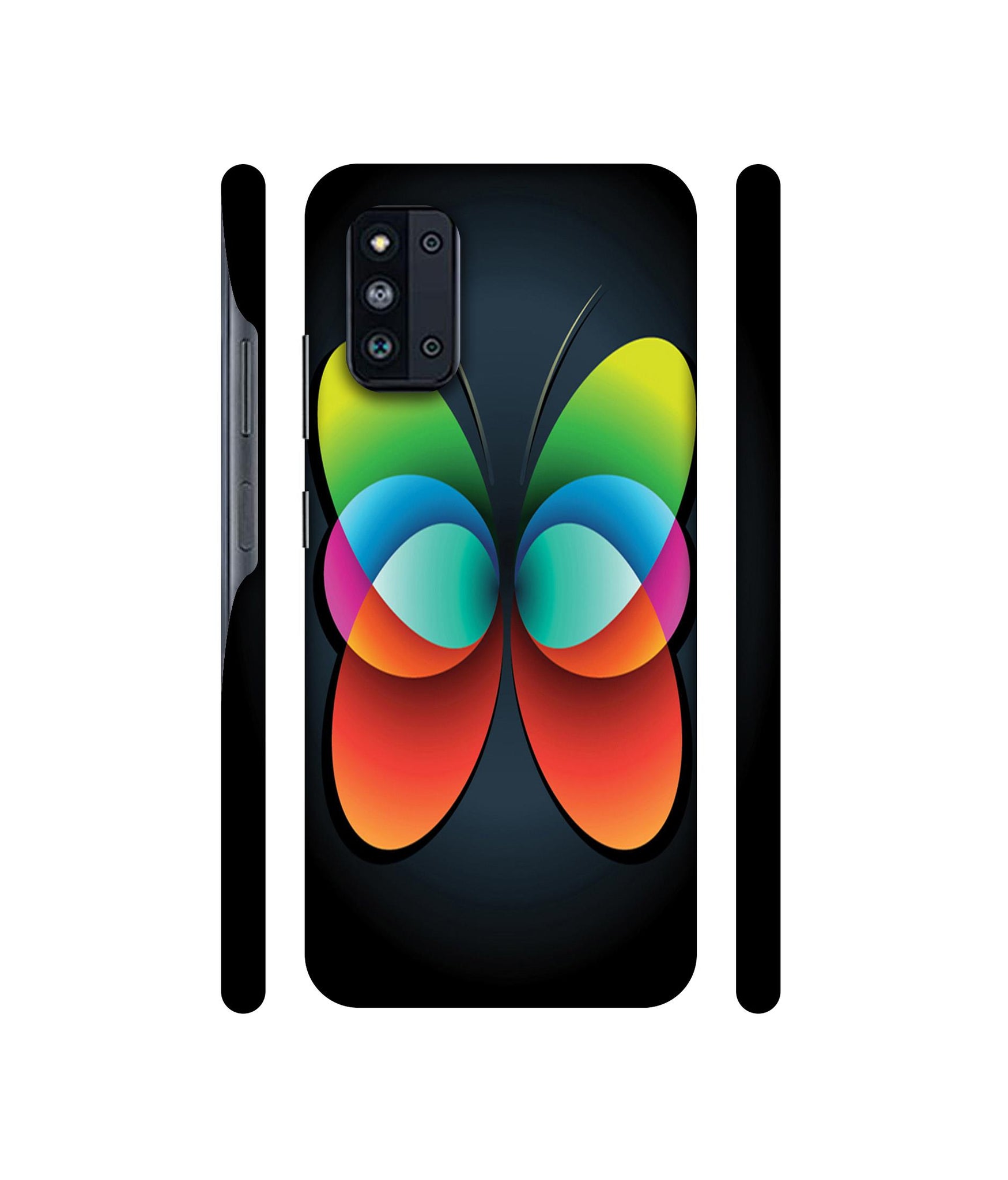 Colourfull Butterfly Designer Hard Back Cover for Samsung Galaxy F52 5G