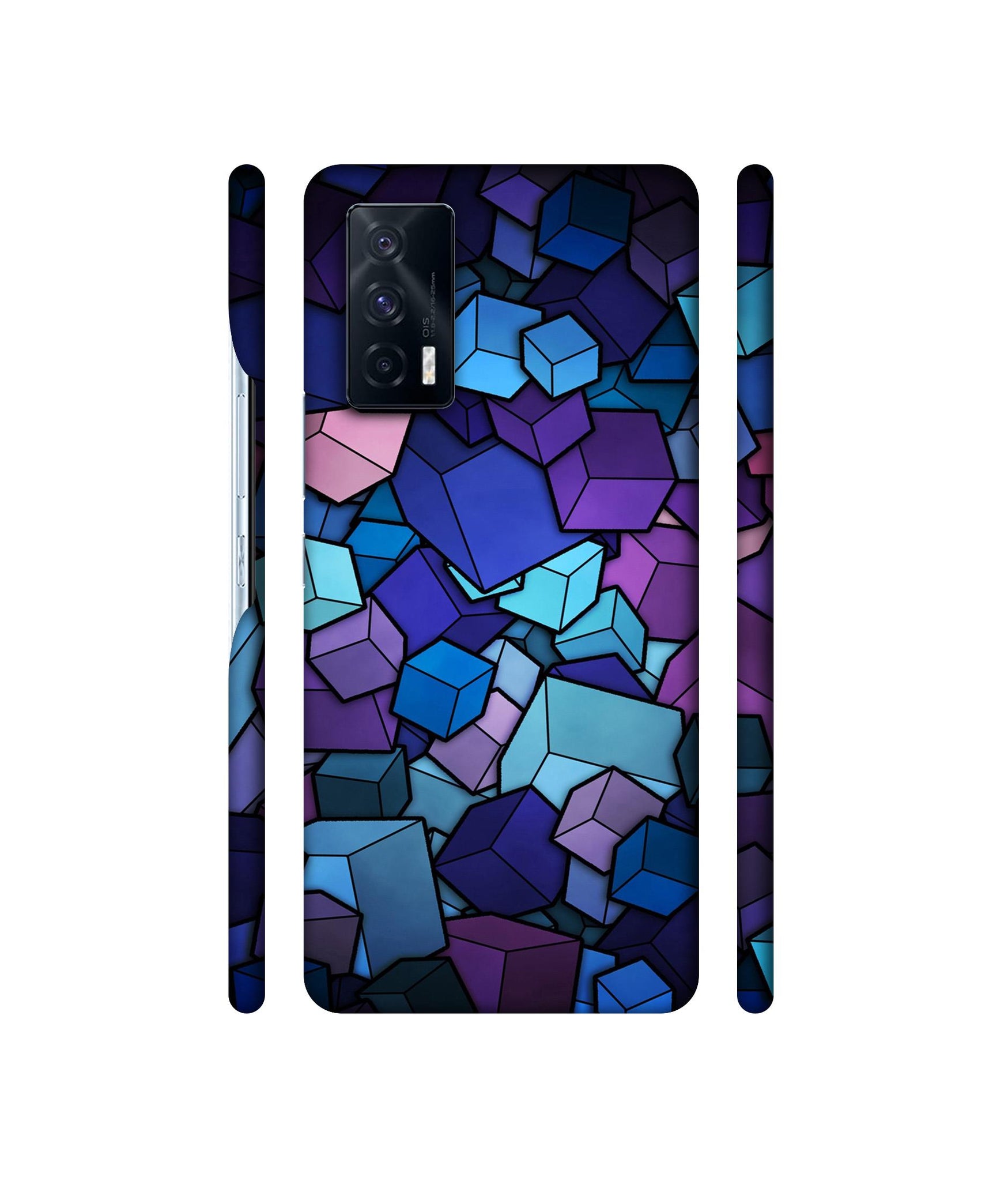 Color Box Designer Hard Back Cover for Vivo iQOO 7