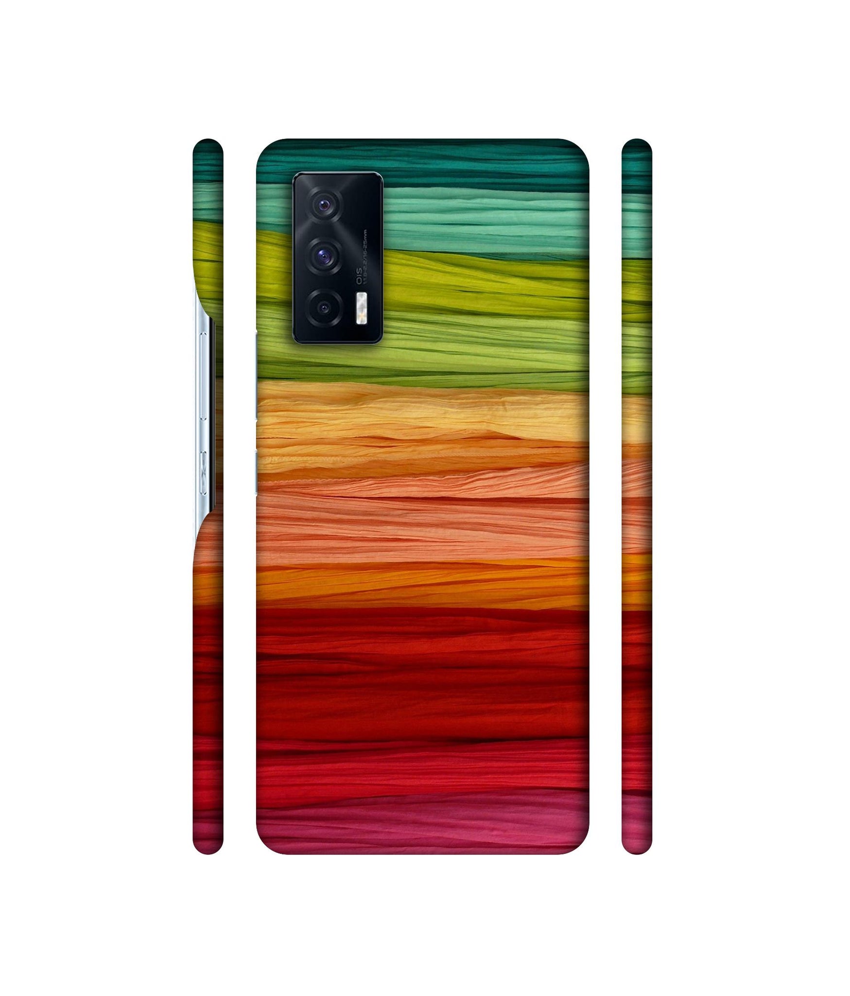 Colorful Thread Designer Hard Back Cover for Vivo iQOO 7