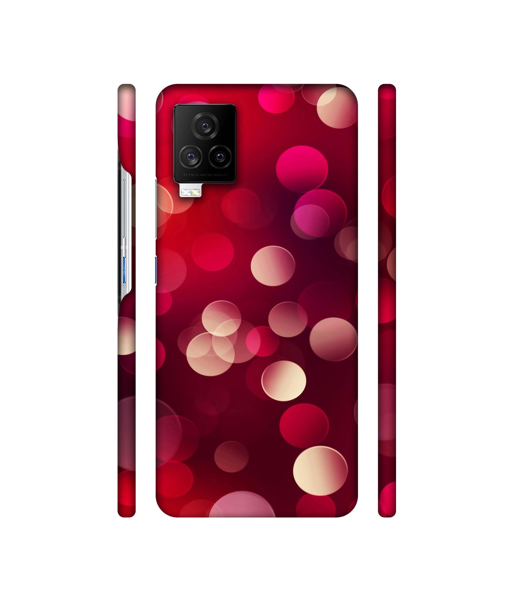 3D Circles Designer Hard Back Cover for Vivo iQOO 7 Legend