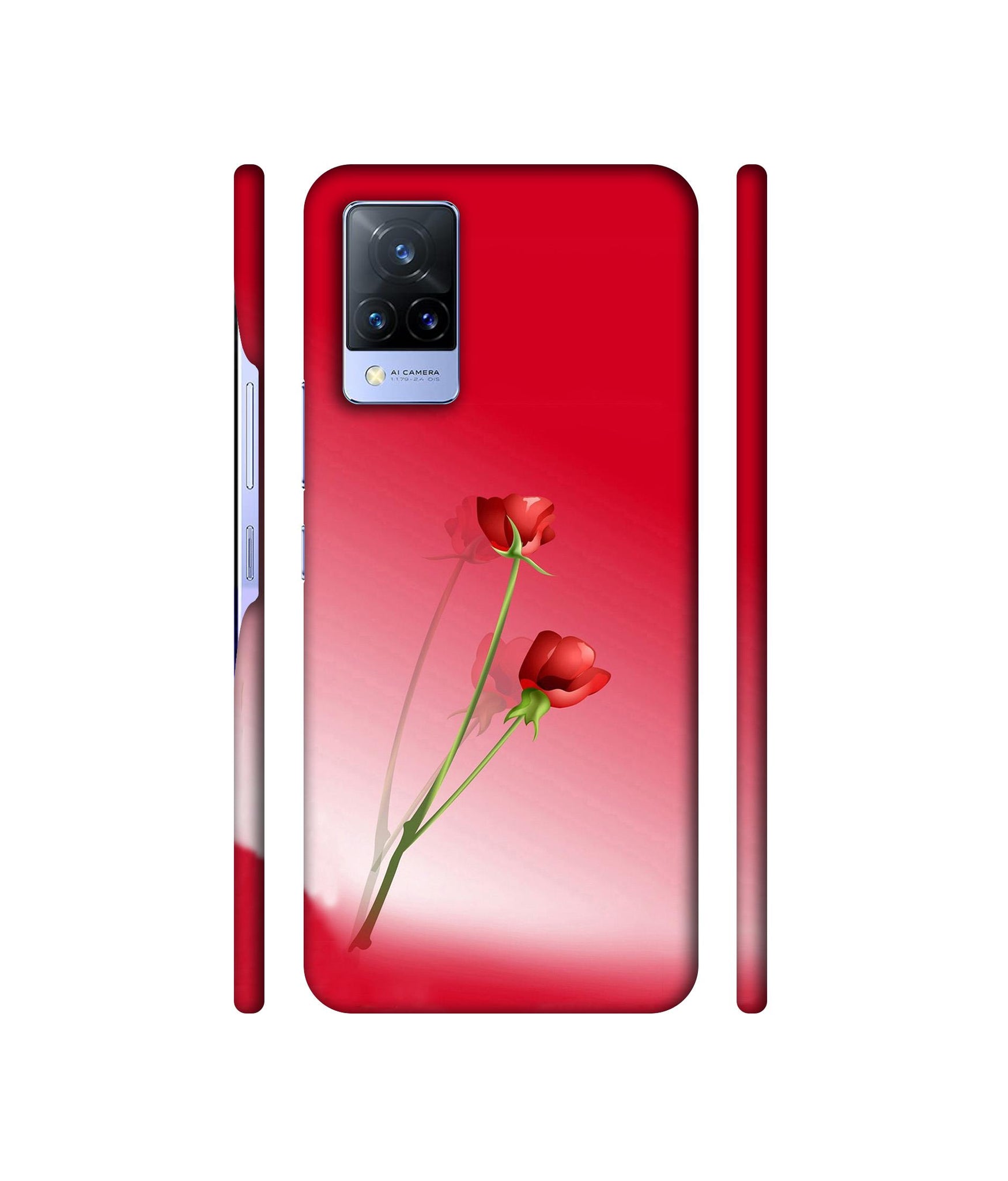 Red Roses Designer Hard Back Cover for Vivo V21 5G