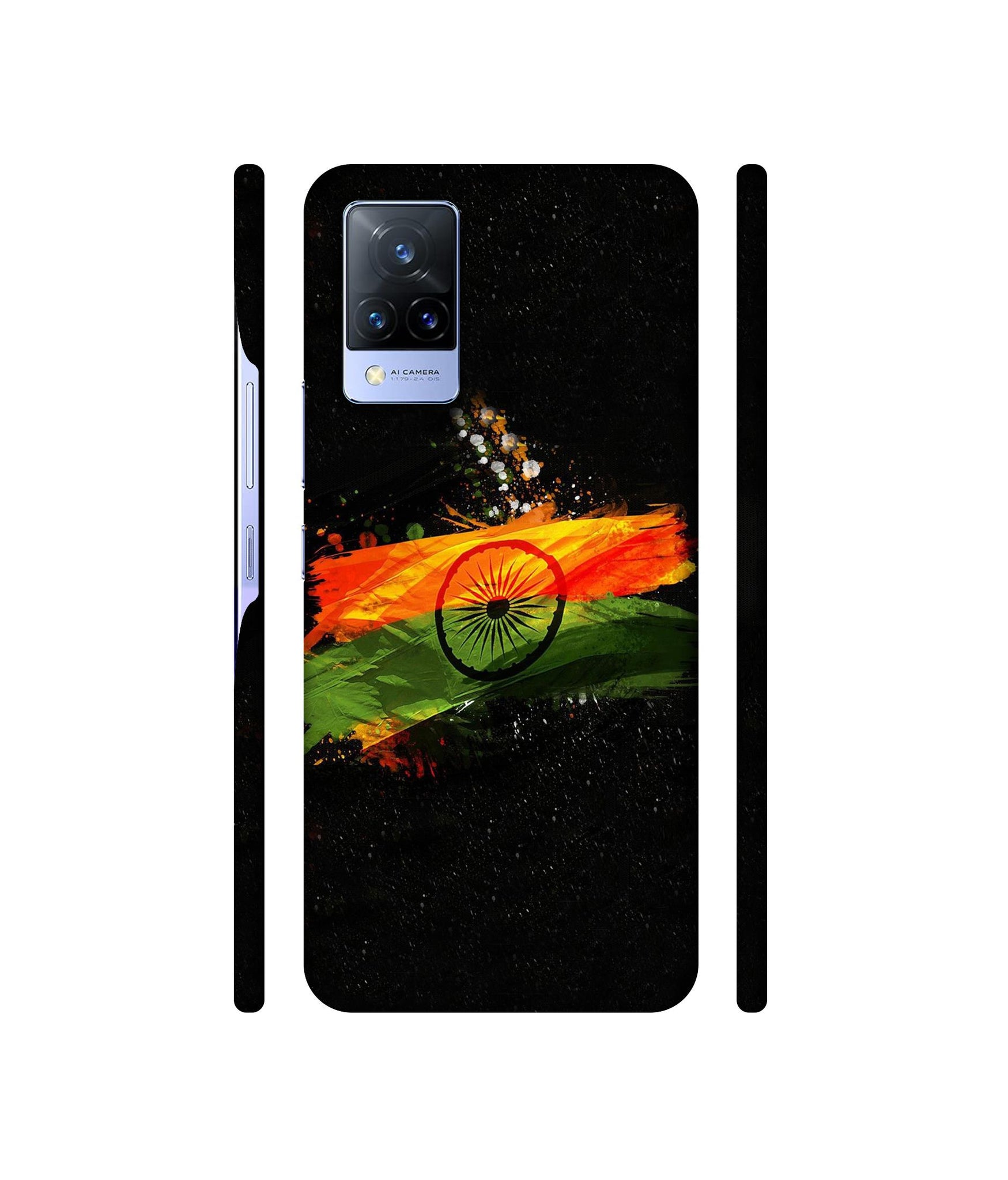 Indian Flag Designer Hard Back Cover for Vivo V21 5G