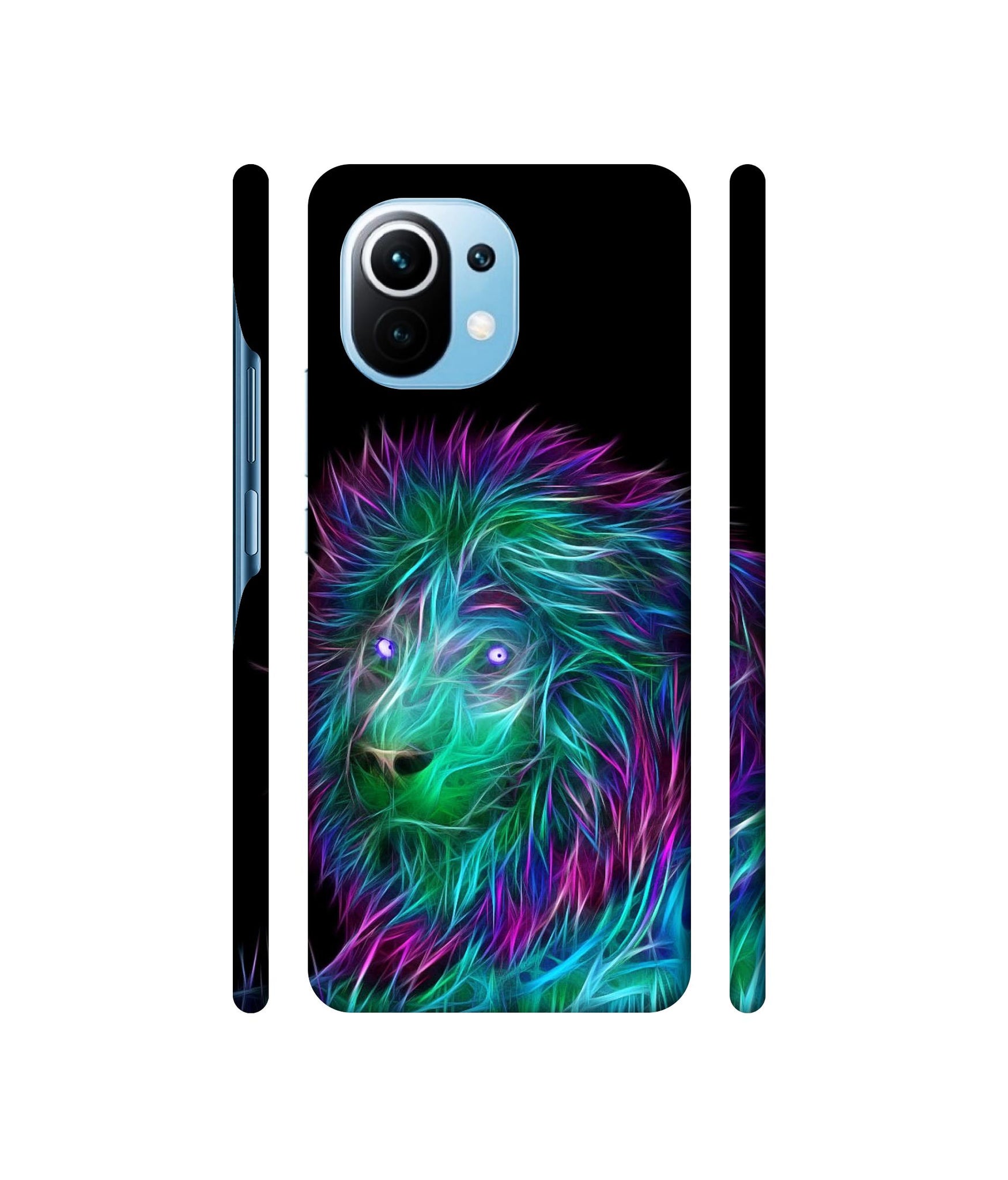 3D Lion Designer Hard Back Cover for Mi 11 Lite 4G